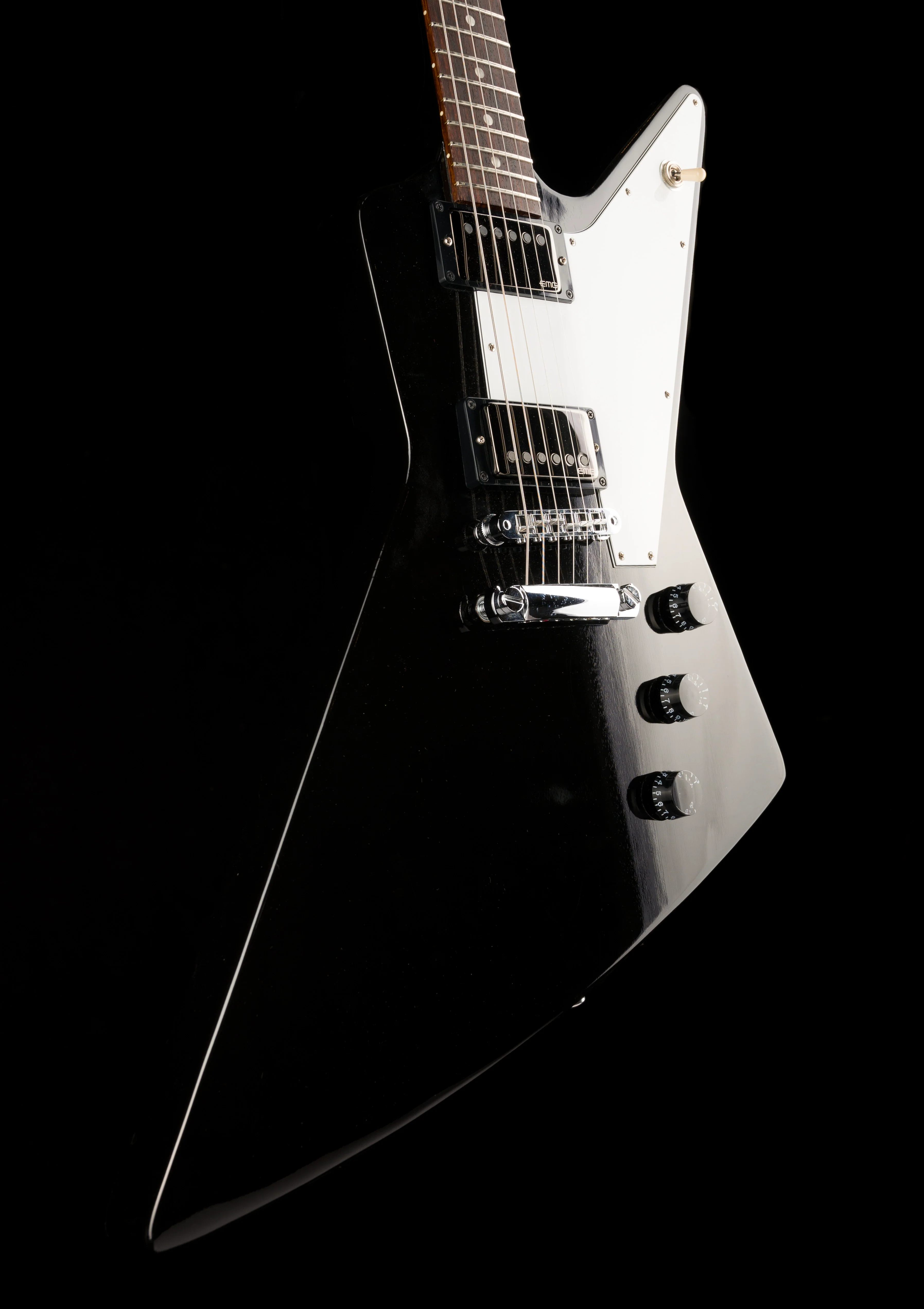 Pre Owned 2011 Gibson Explorer with EMG James Hatfield JH Set Pickups Ebony With OHSC - Image 10