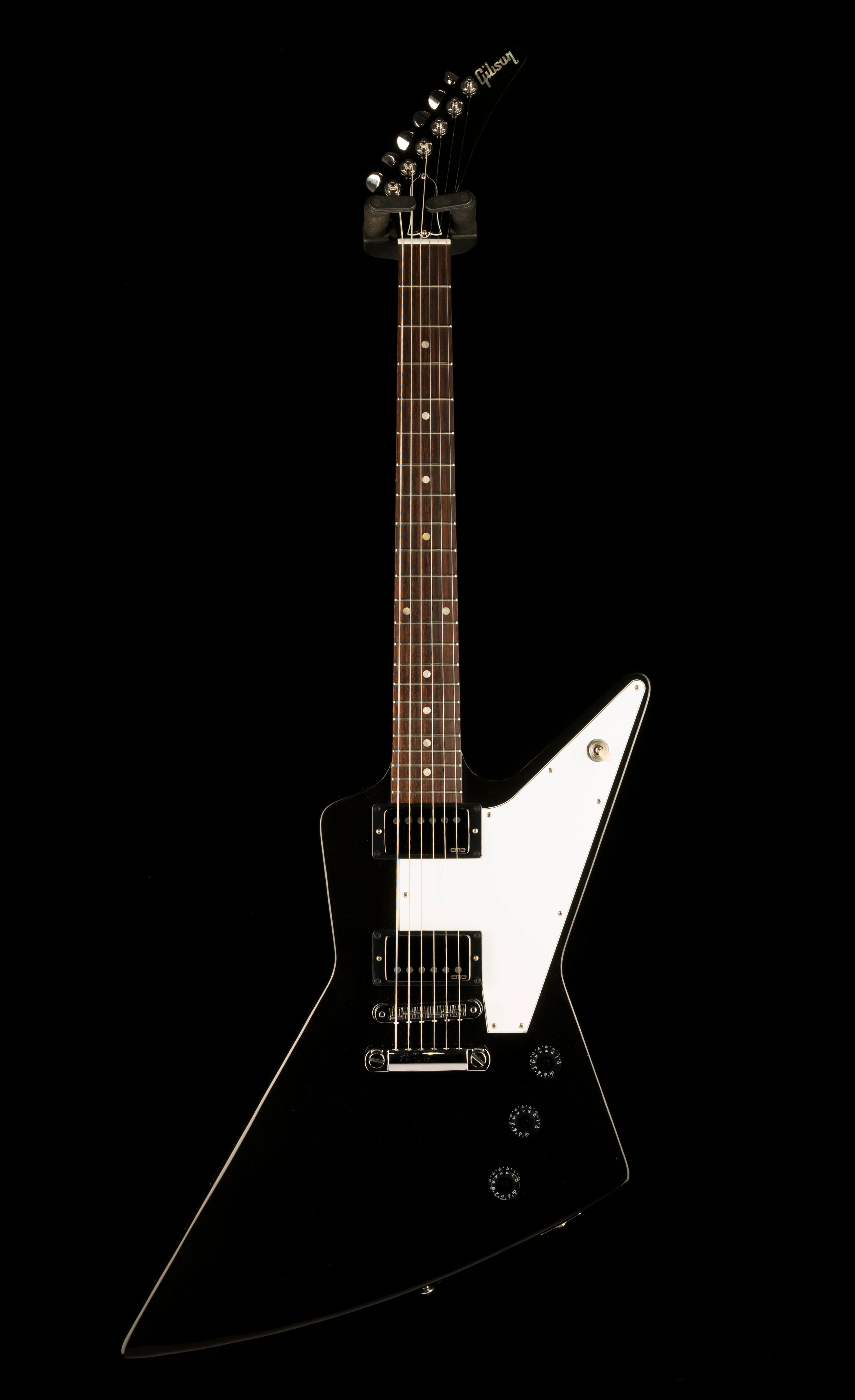 Pre Owned 2011 Gibson Explorer with EMG James Hatfield JH Set Pickups Ebony With OHSC - Image 2