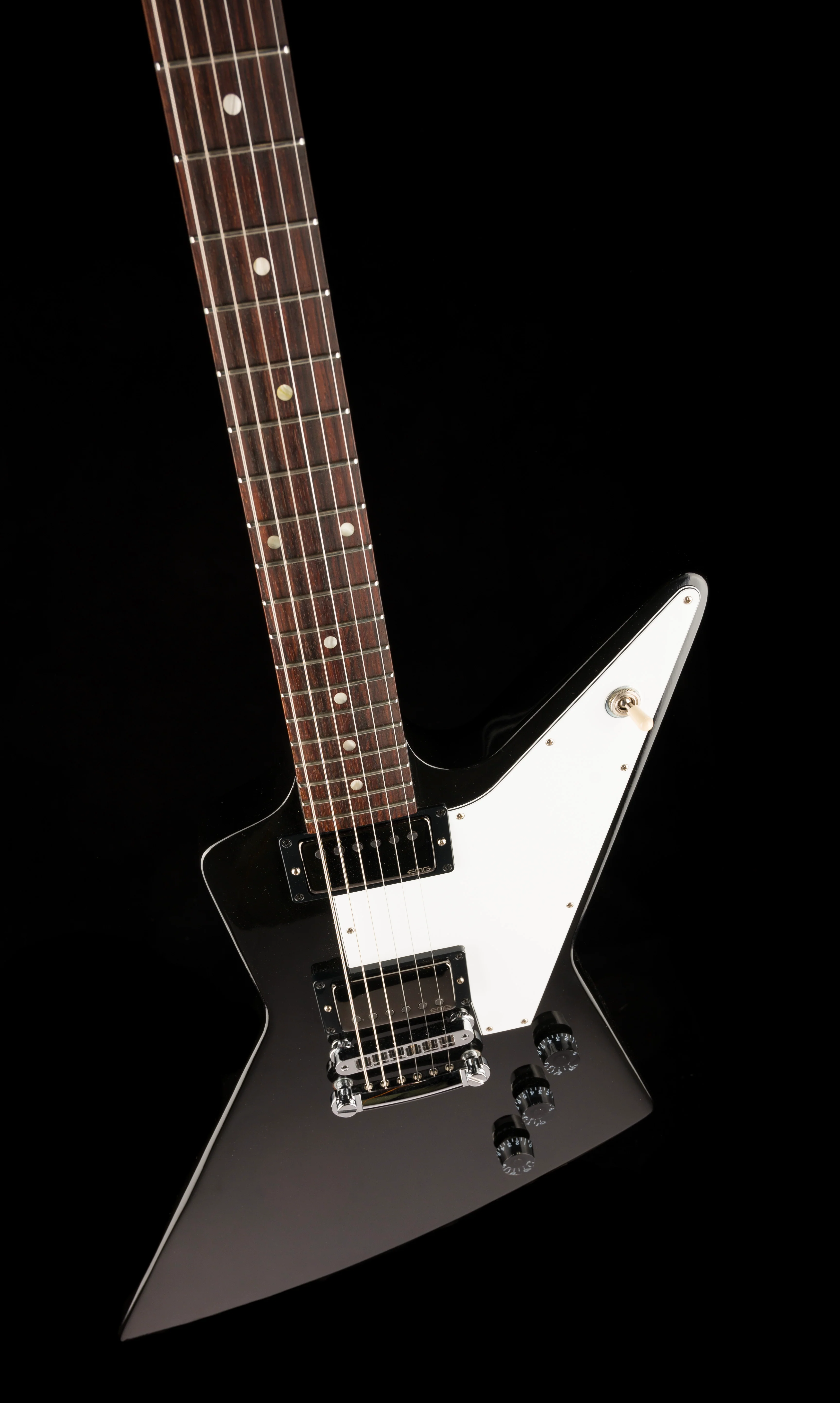 Pre Owned 2011 Gibson Explorer with EMG James Hatfield JH Set Pickups Ebony With OHSC - Image 4