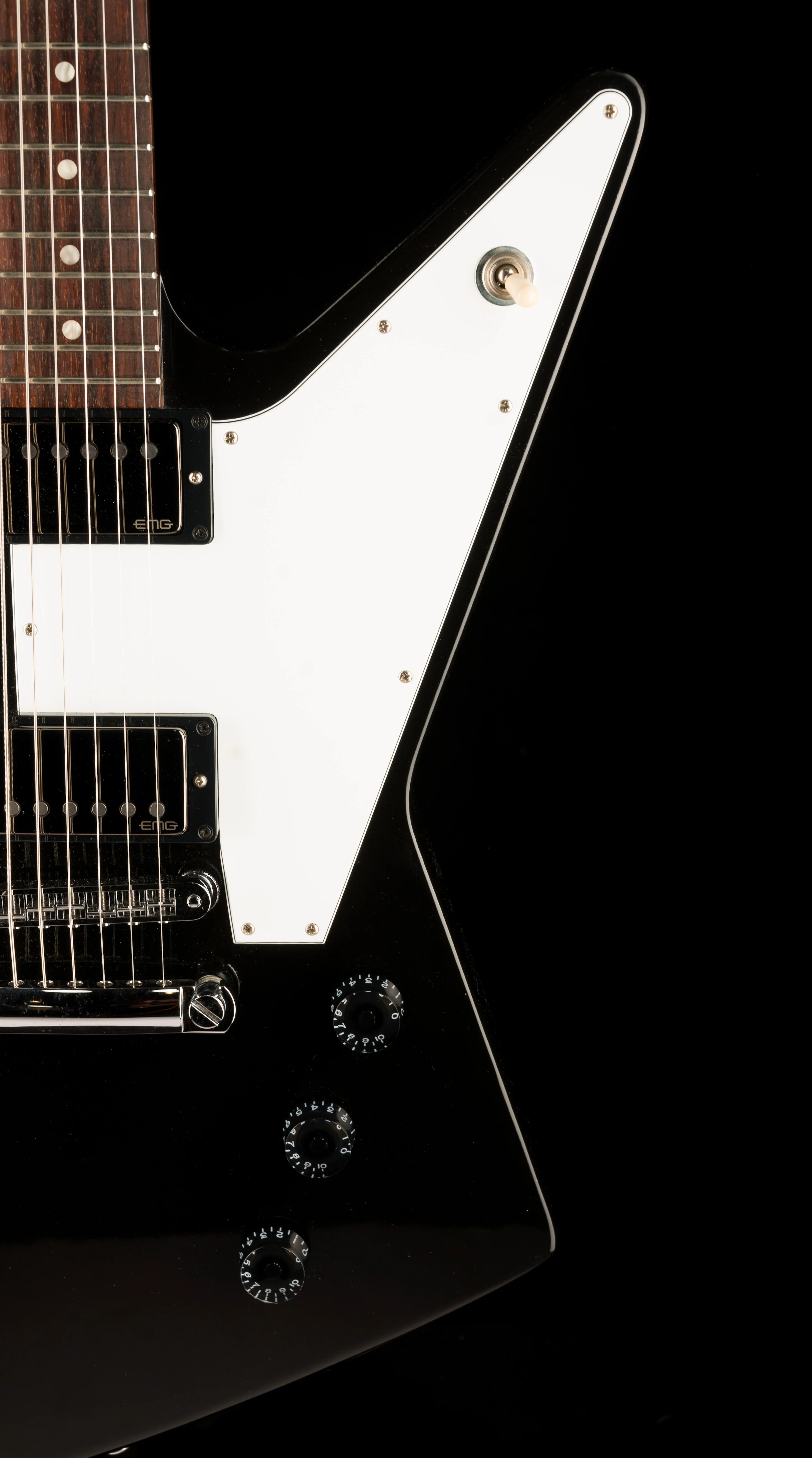 Pre Owned 2011 Gibson Explorer with EMG James Hatfield JH Set Pickups Ebony With OHSC - Image 9