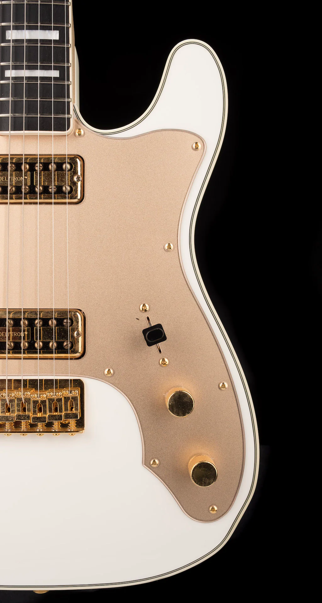 Pre Owned 2012 Fender Limited Edition Telecaster Thinline Super Deluxe Olympic White MIJ With Case - Image 11