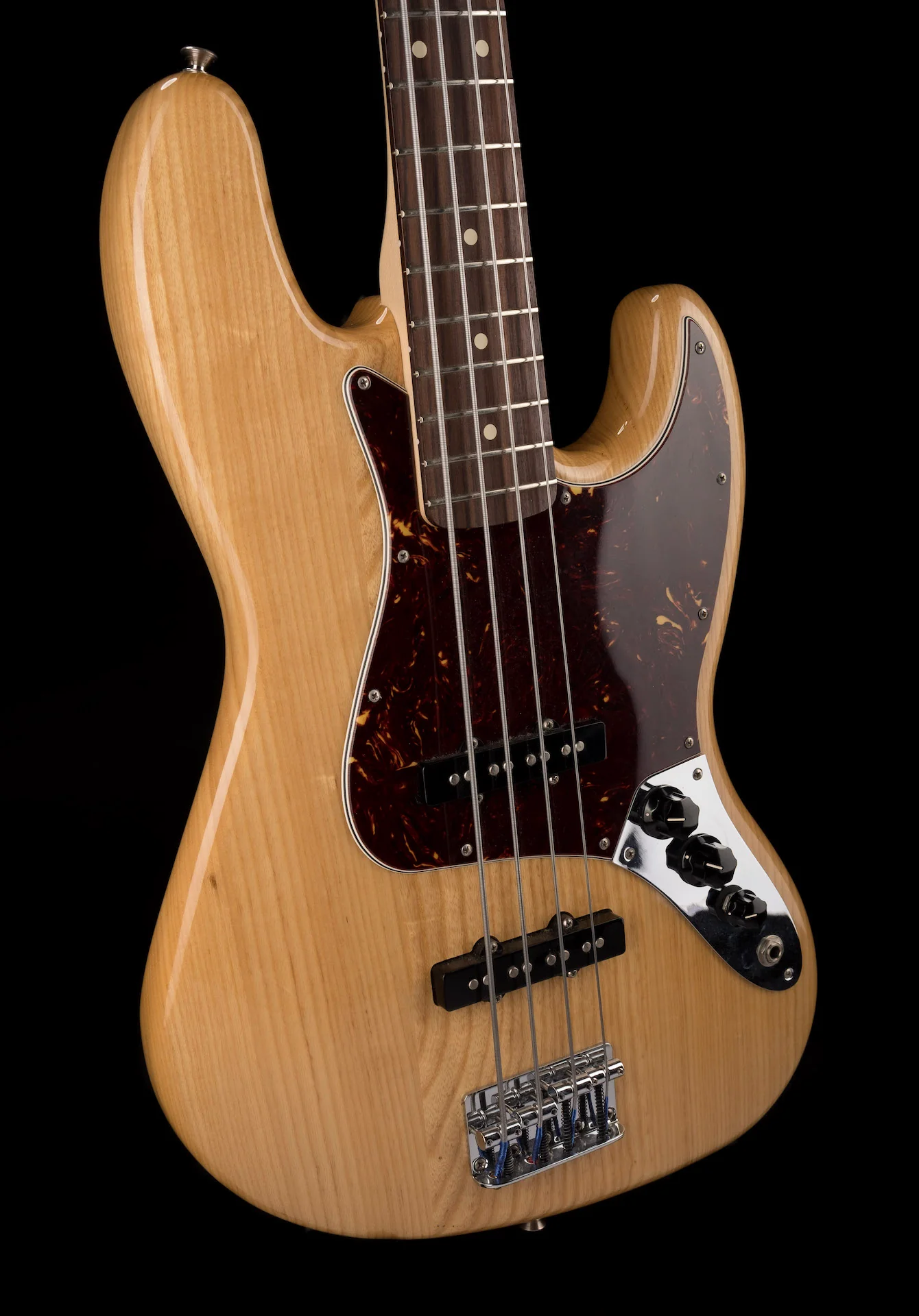 Pre Owned 2012 Fender Special Run Deluxe Jazz Bass Natural with Case - Image 10