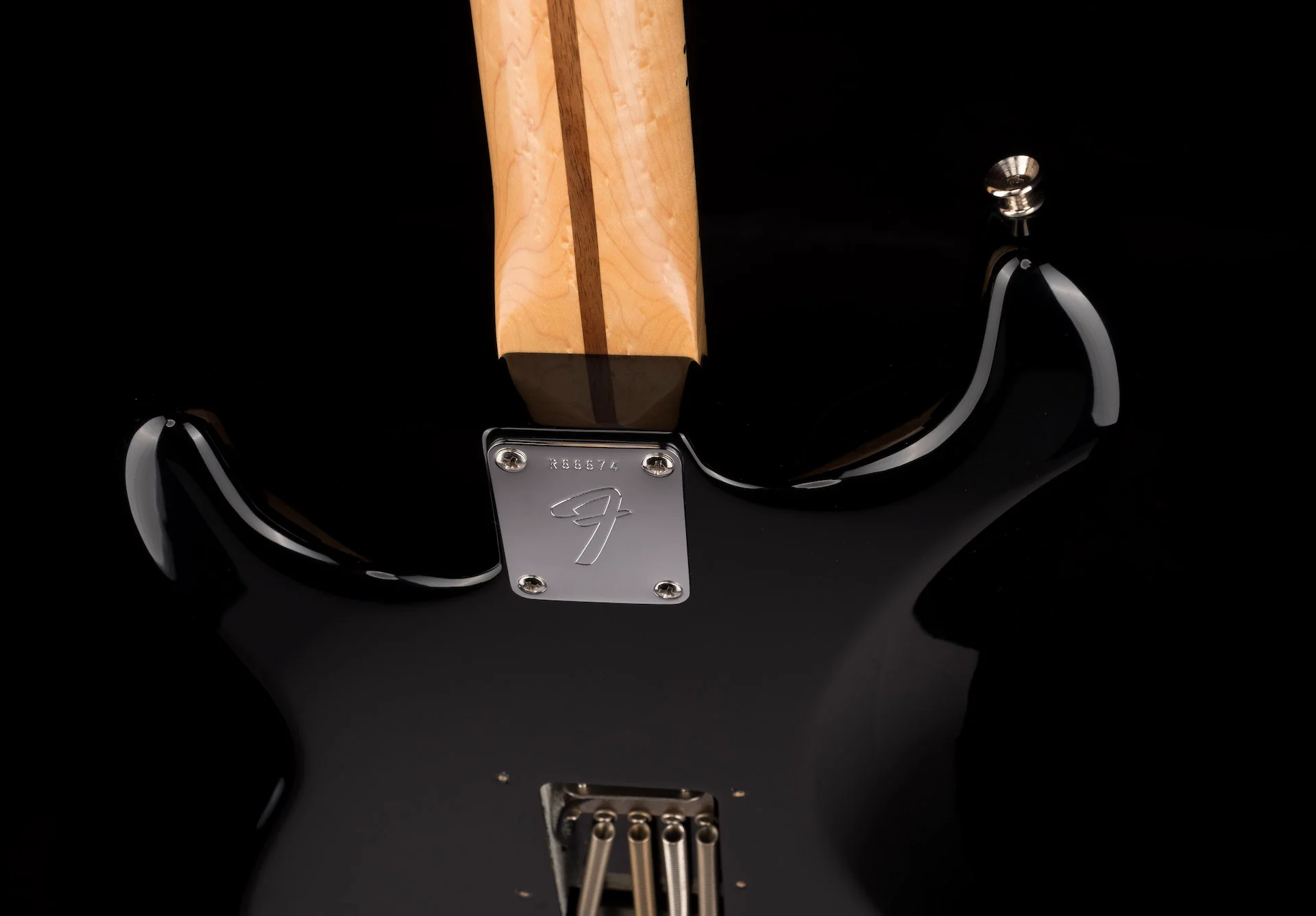 Pre Owned 2012 Fender Masterbuilt Jason Smith 1969 NOS Stratocaster HSH Black With OHSC - Image 15