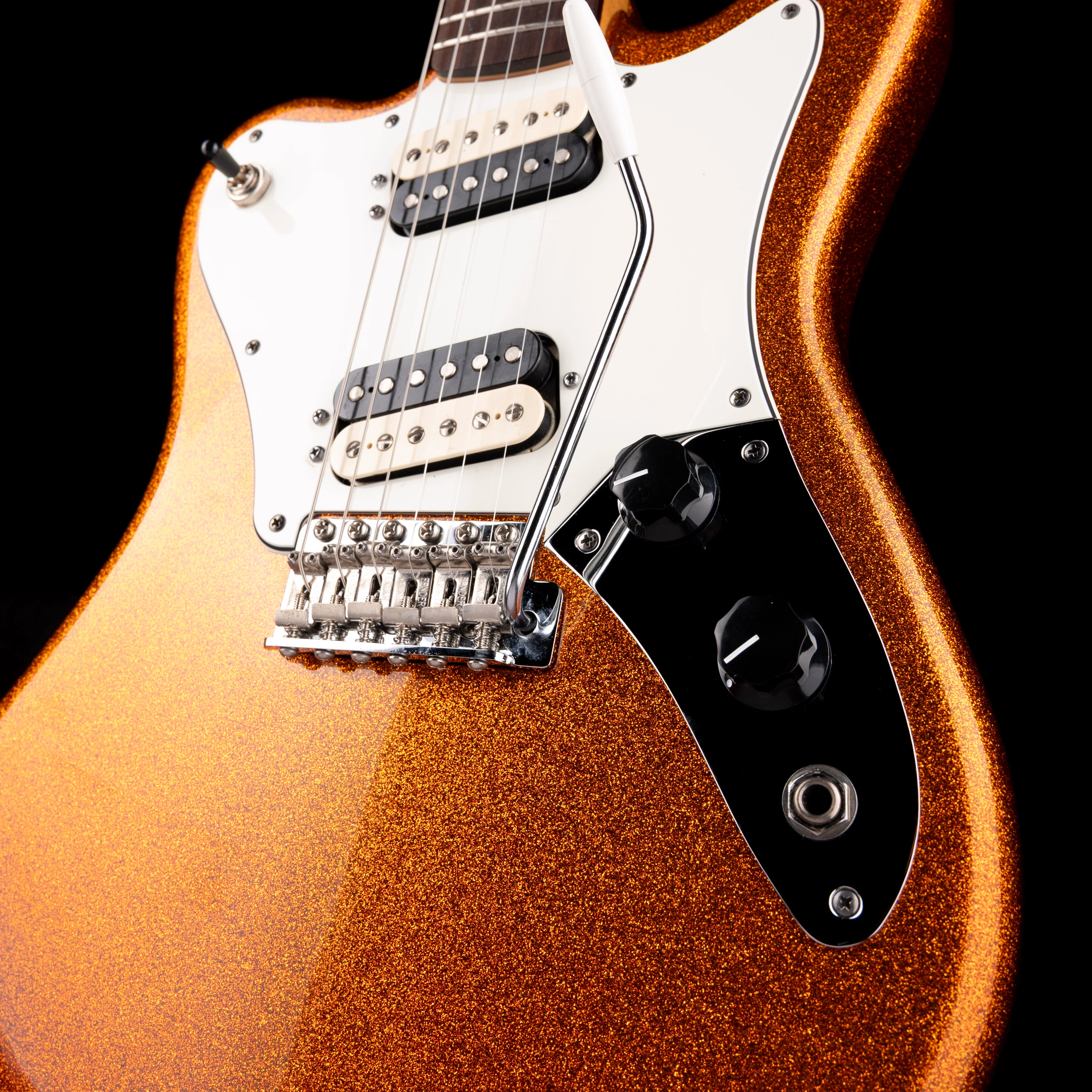 Pre-Owned 2012 Fender Pawnshop Super-Sonic - Sunrise Orange Flake Electric Guitar With Gig Bag - Image 5