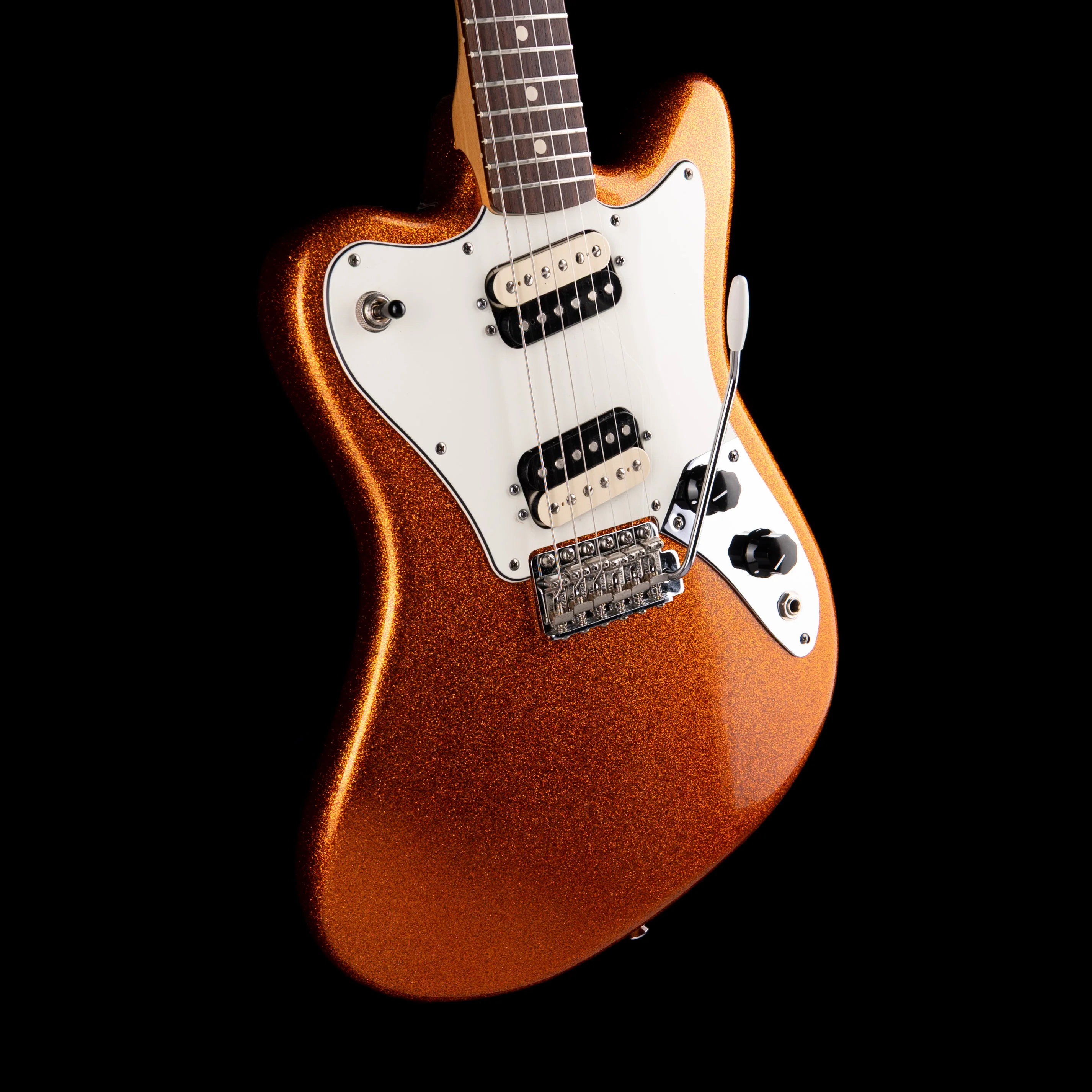 Pre-Owned 2012 Fender Pawnshop Super-Sonic - Sunrise Orange Flake Electric Guitar With Gig Bag - Image 6