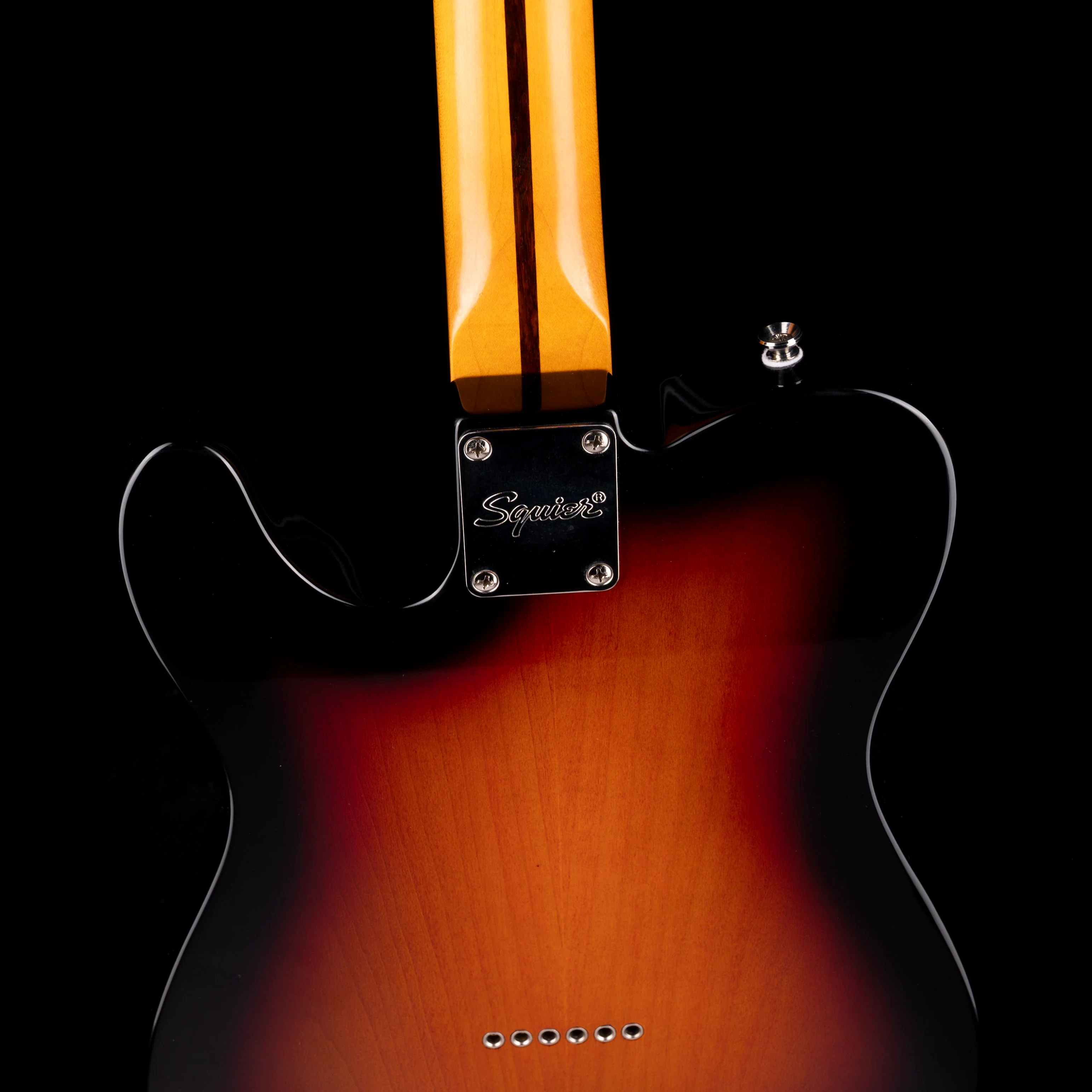 Pre-Owned 2012 Squier Classic Vibe 70's Telecaster Thinline 3-Tone Sunburst With Gig Bag - Image 10