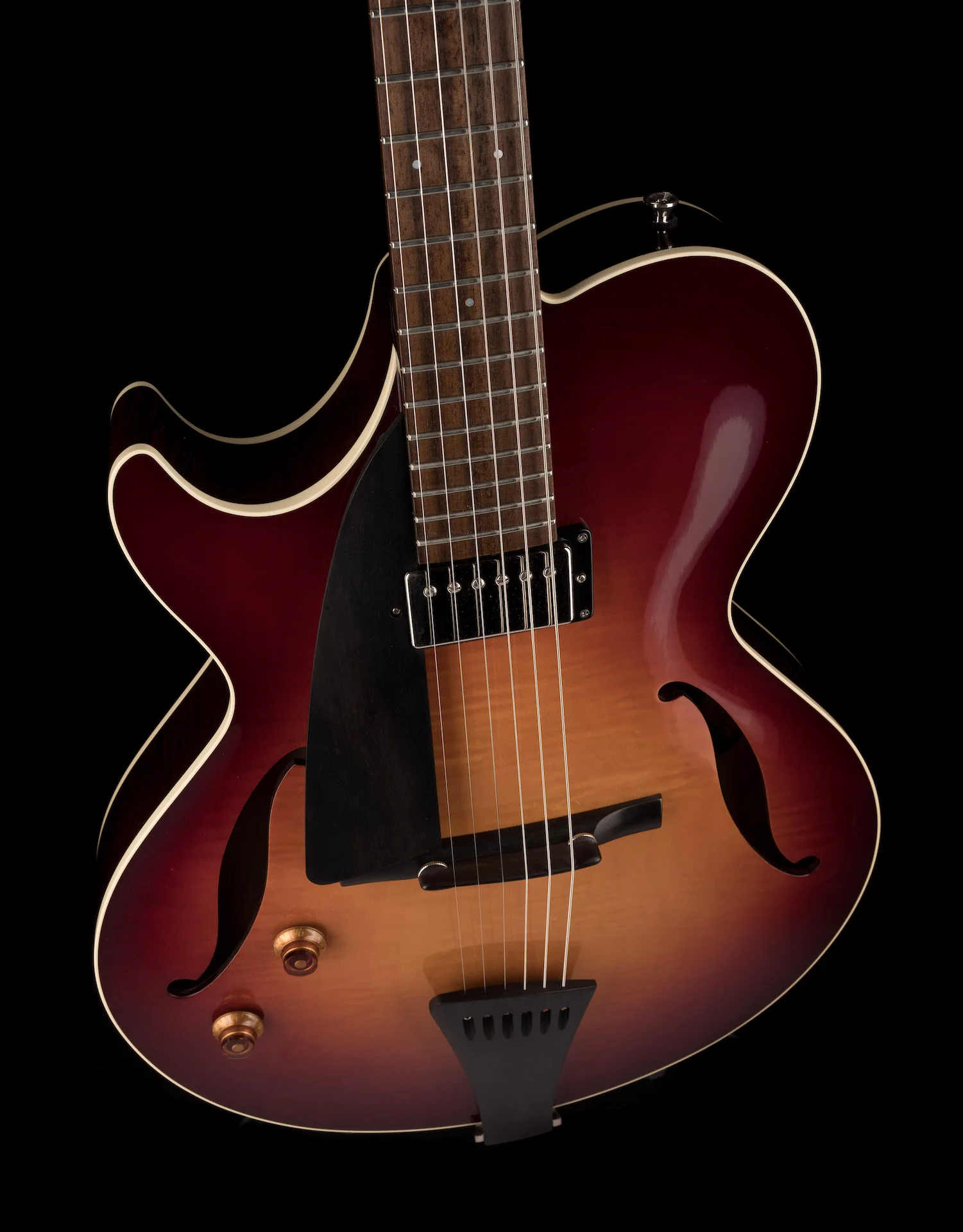 Pre Owned 2013 Collings Eastside LC Archtop Left-Handed Sunburst With Case - Image 4