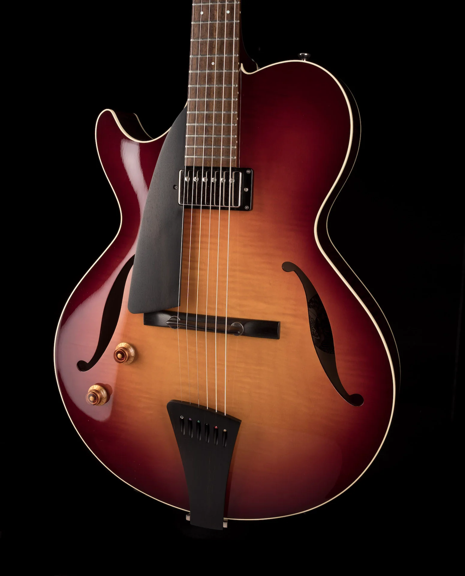 Pre Owned 2013 Collings Eastside LC Archtop Left-Handed Sunburst With Case - Image 8