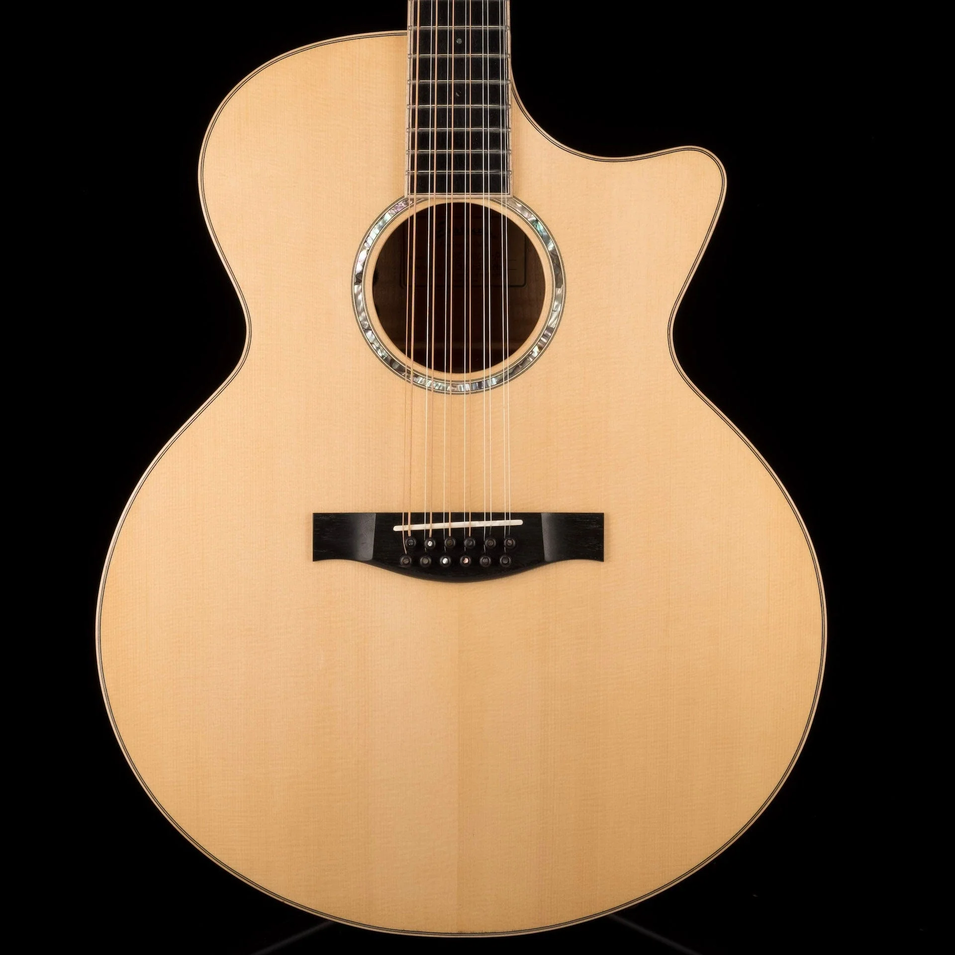 Pre Owned 2013 Eastman AC630CE-12 Natural 12-String With HSC - Jeffrey Foskett Collection