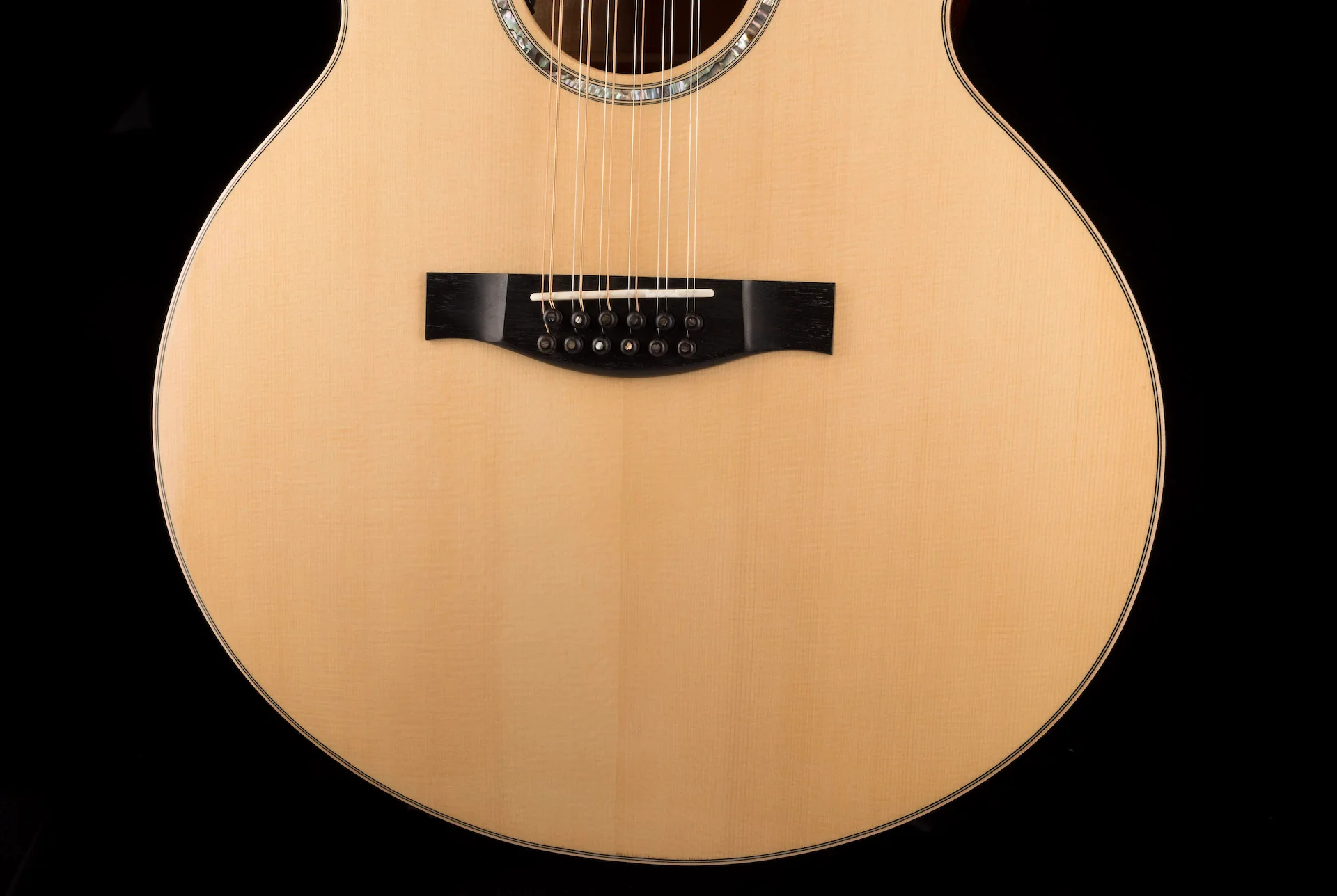 Pre Owned 2013 Eastman AC630CE-12 Natural 12-String With HSC - Jeffrey Foskett Collection - Image 5