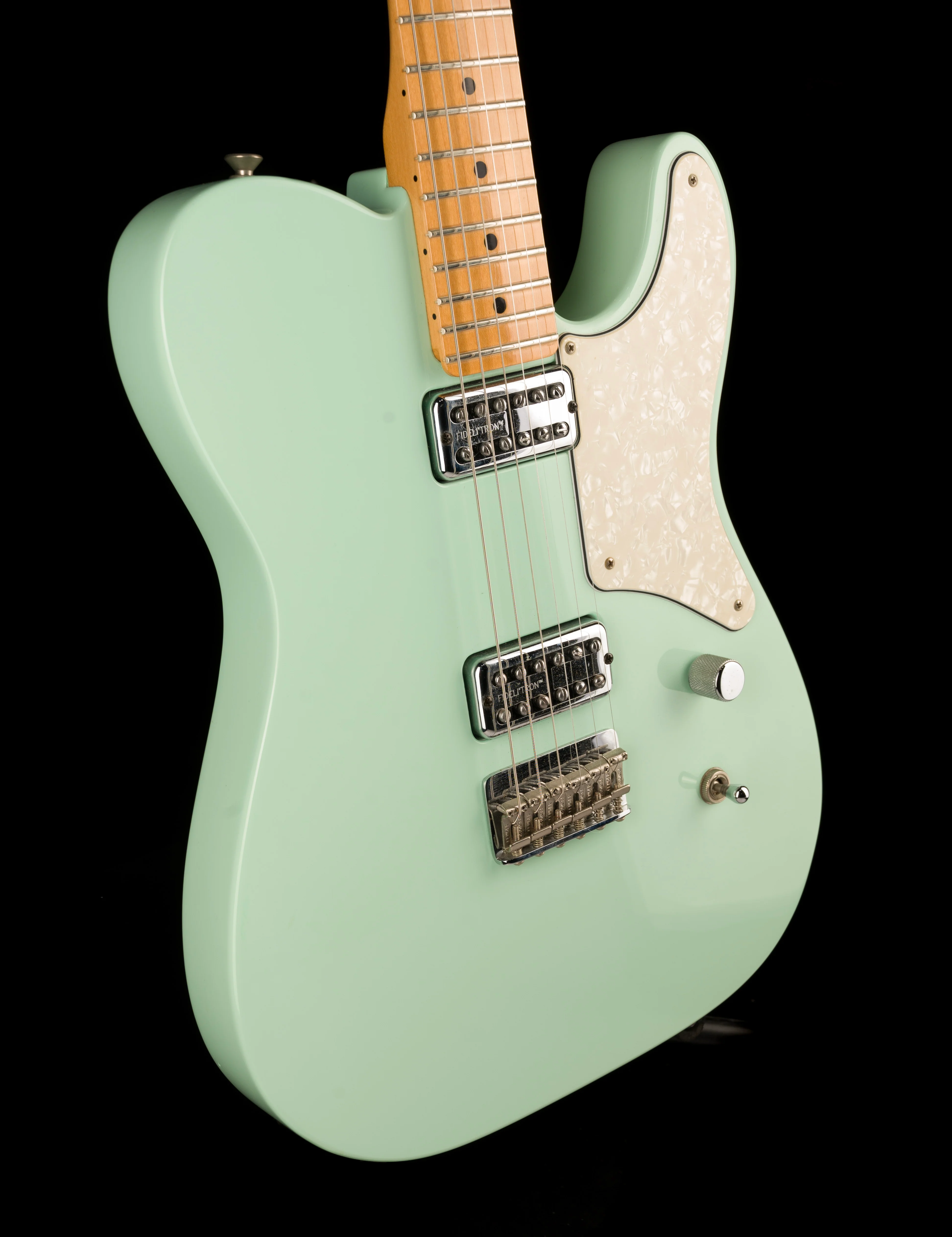 Pre Owned 2013 Fender Cabronita Telecaster Surf Green Electric Guitar - Image 10