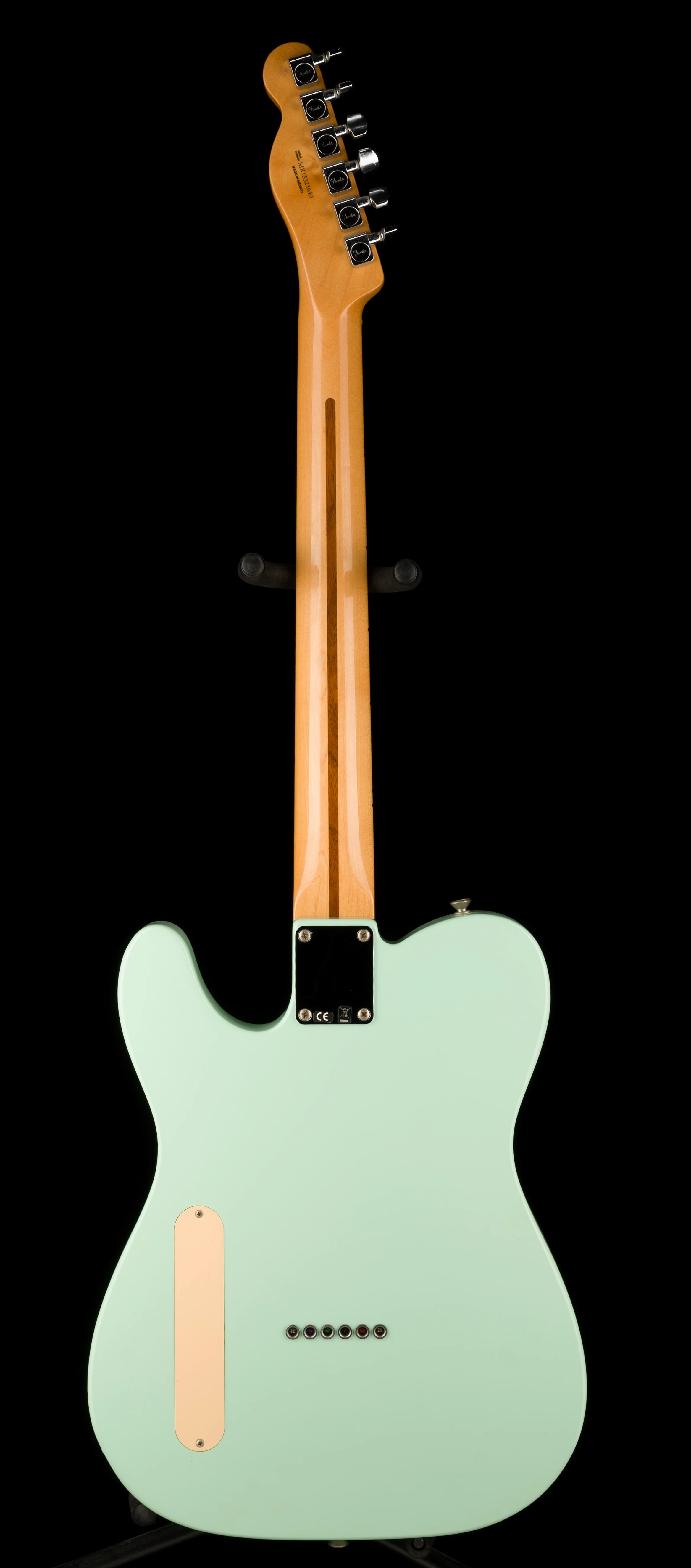 Pre Owned 2013 Fender Cabronita Telecaster Surf Green Electric Guitar - Image 14