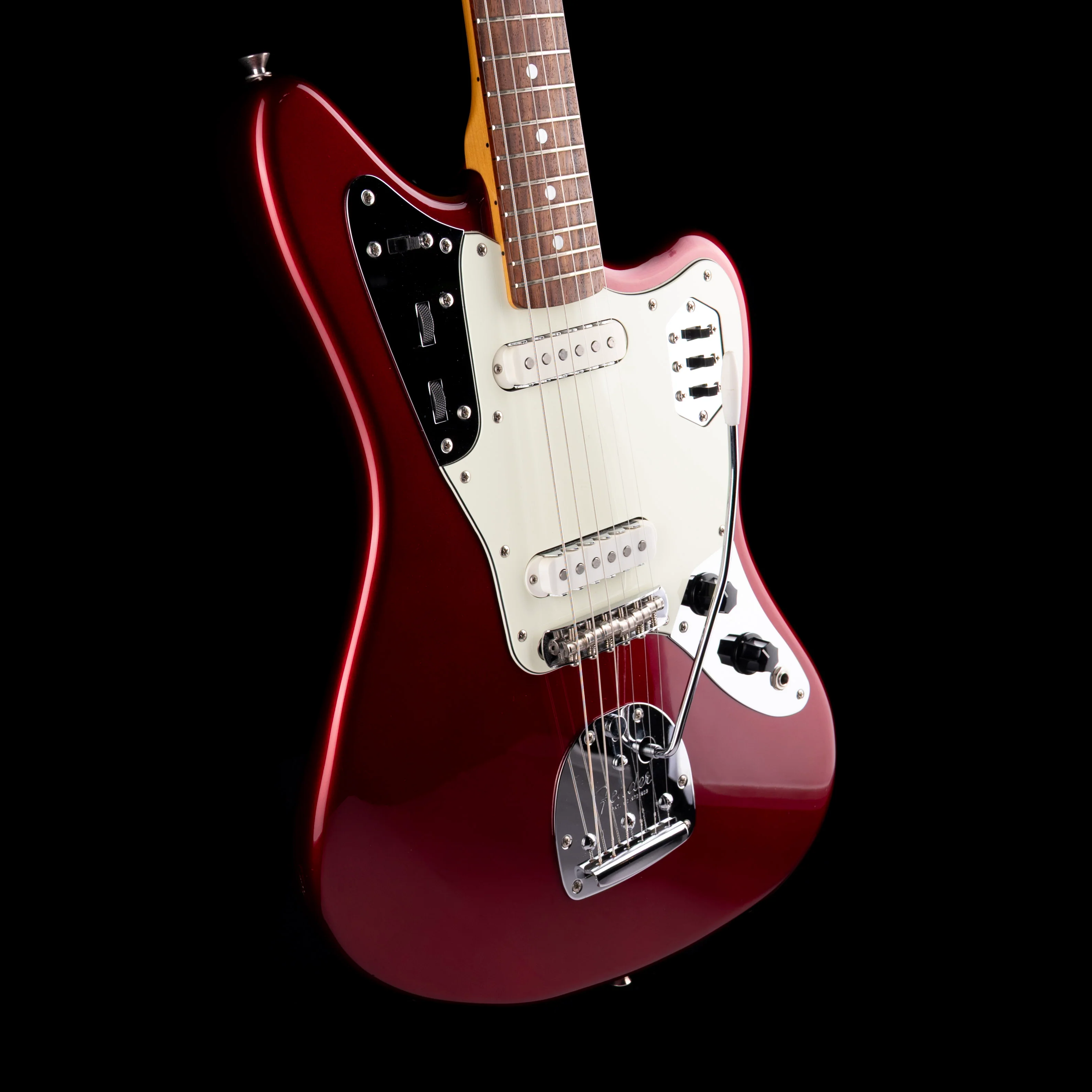 Pre-Owned 2013 Fender MIJ '66 Reissue Jaguar Candy Apple Red With Case - Image 7