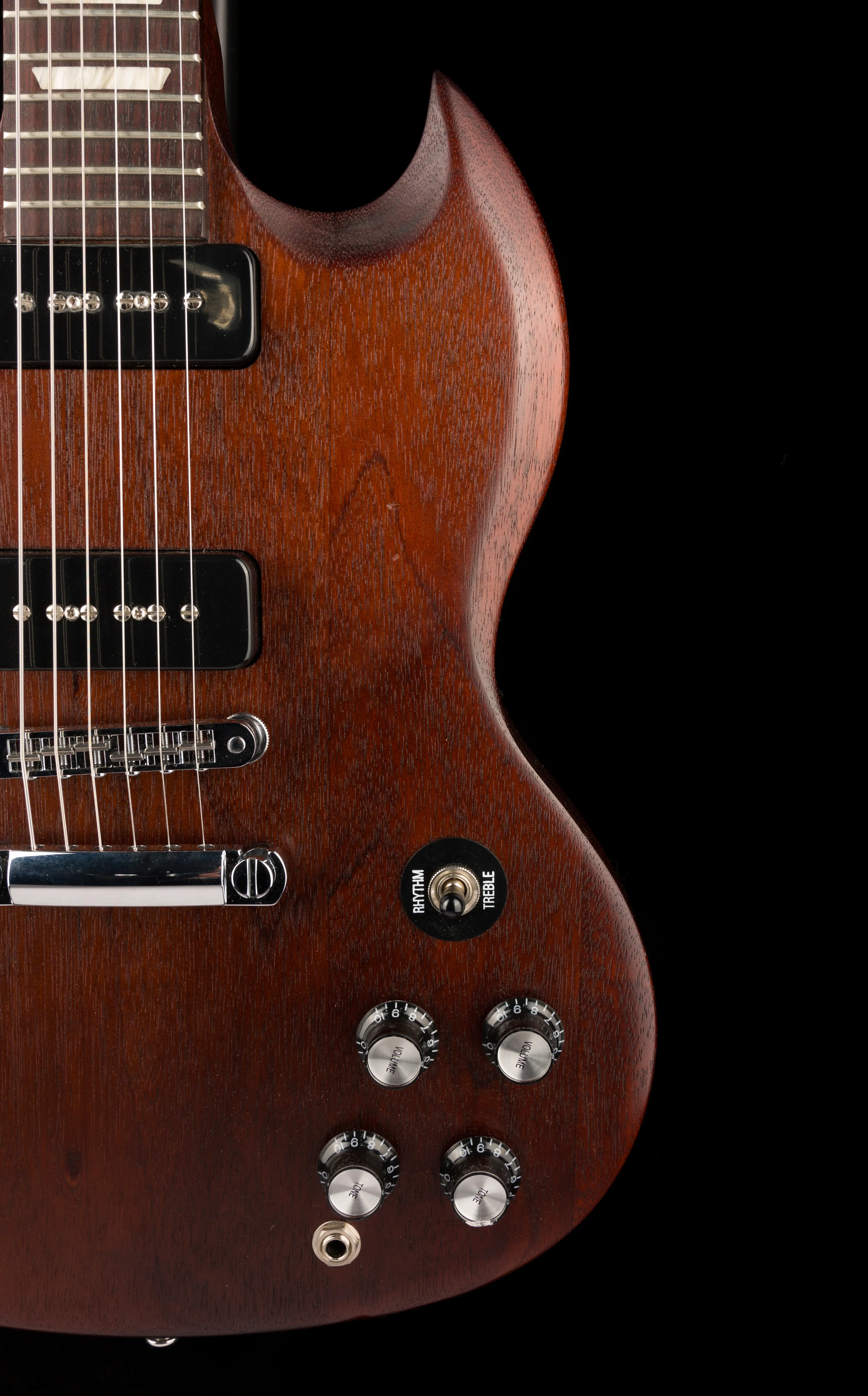 Pre Owned 2013 Gibson 50s Tribute SG Prototype Brown Mahogany With Gig Bag - Image 10