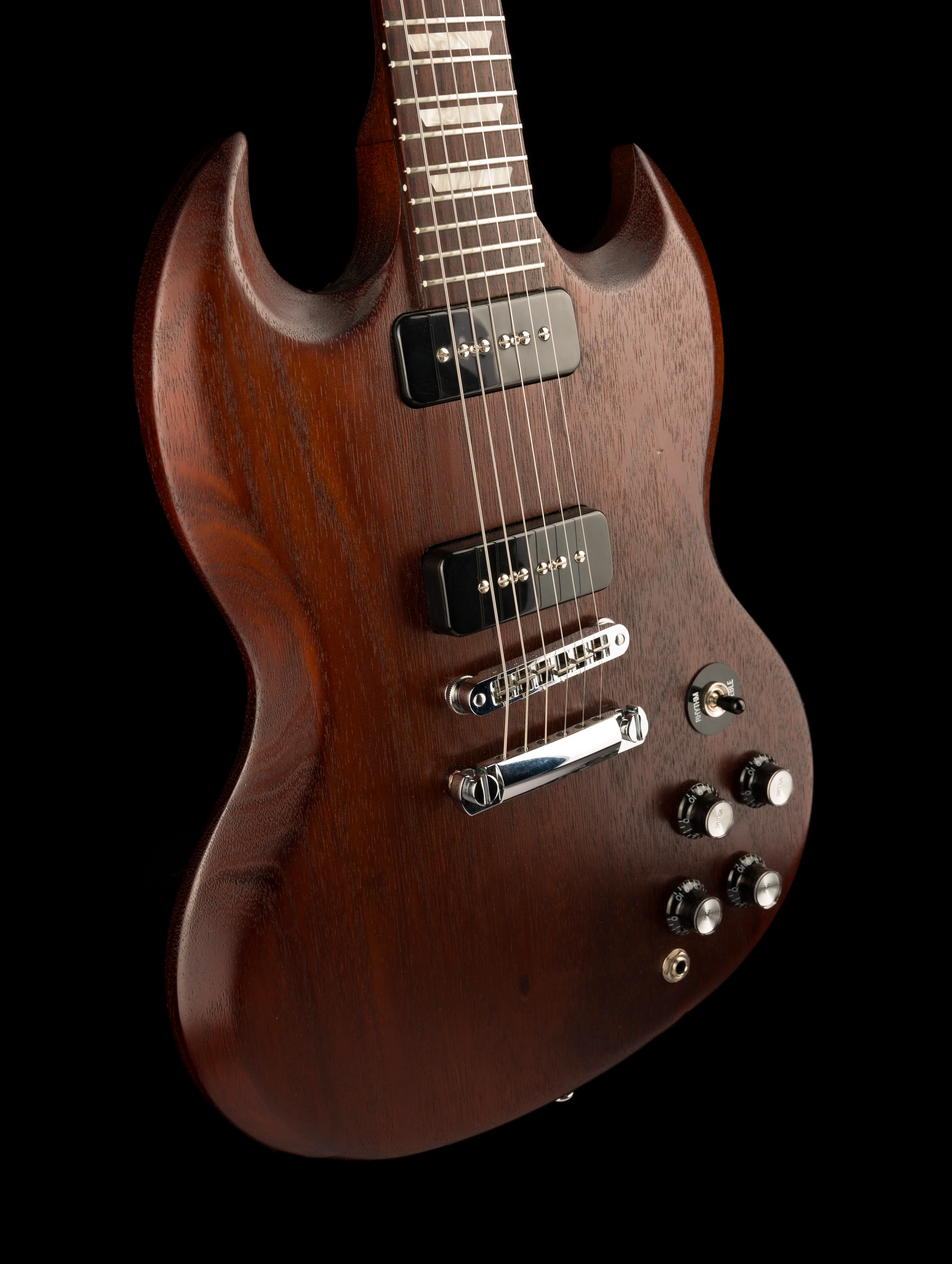 Pre Owned 2013 Gibson 50s Tribute SG Prototype Brown Mahogany With Gig Bag - Image 11