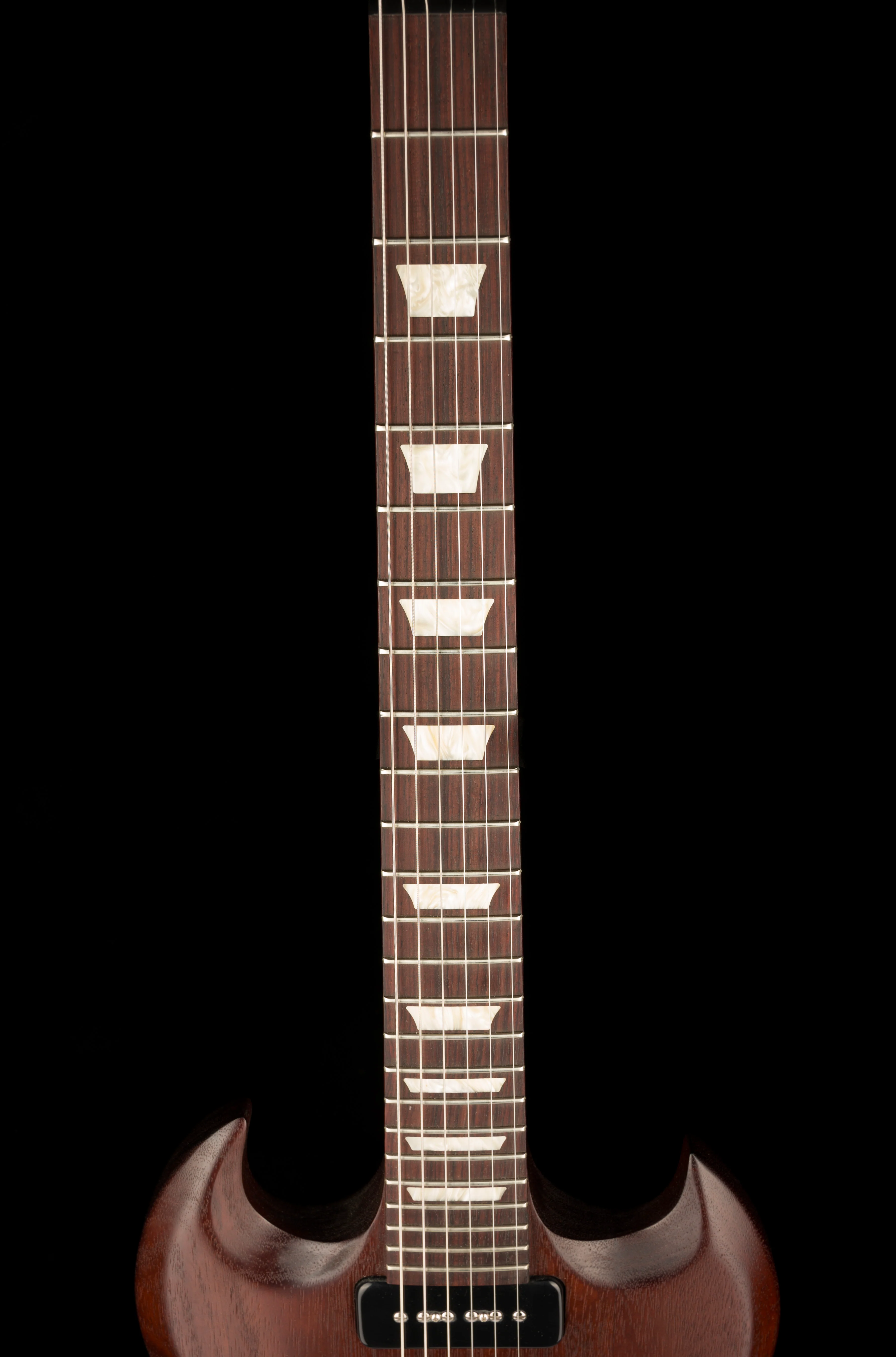 Pre Owned 2013 Gibson 50s Tribute SG Prototype Brown Mahogany With Gig Bag - Image 12