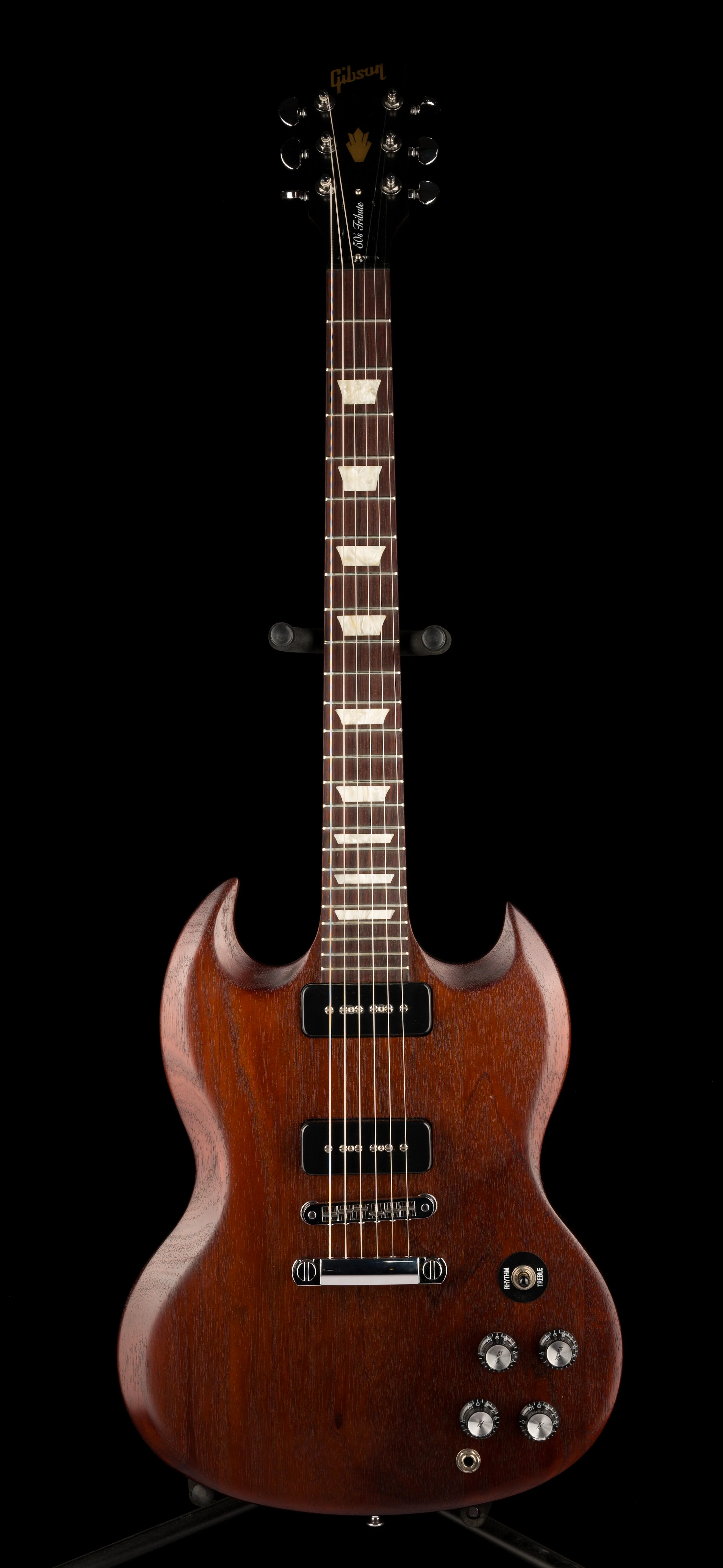 Pre Owned 2013 Gibson 50s Tribute SG Prototype Brown Mahogany With Gig Bag - Image 2