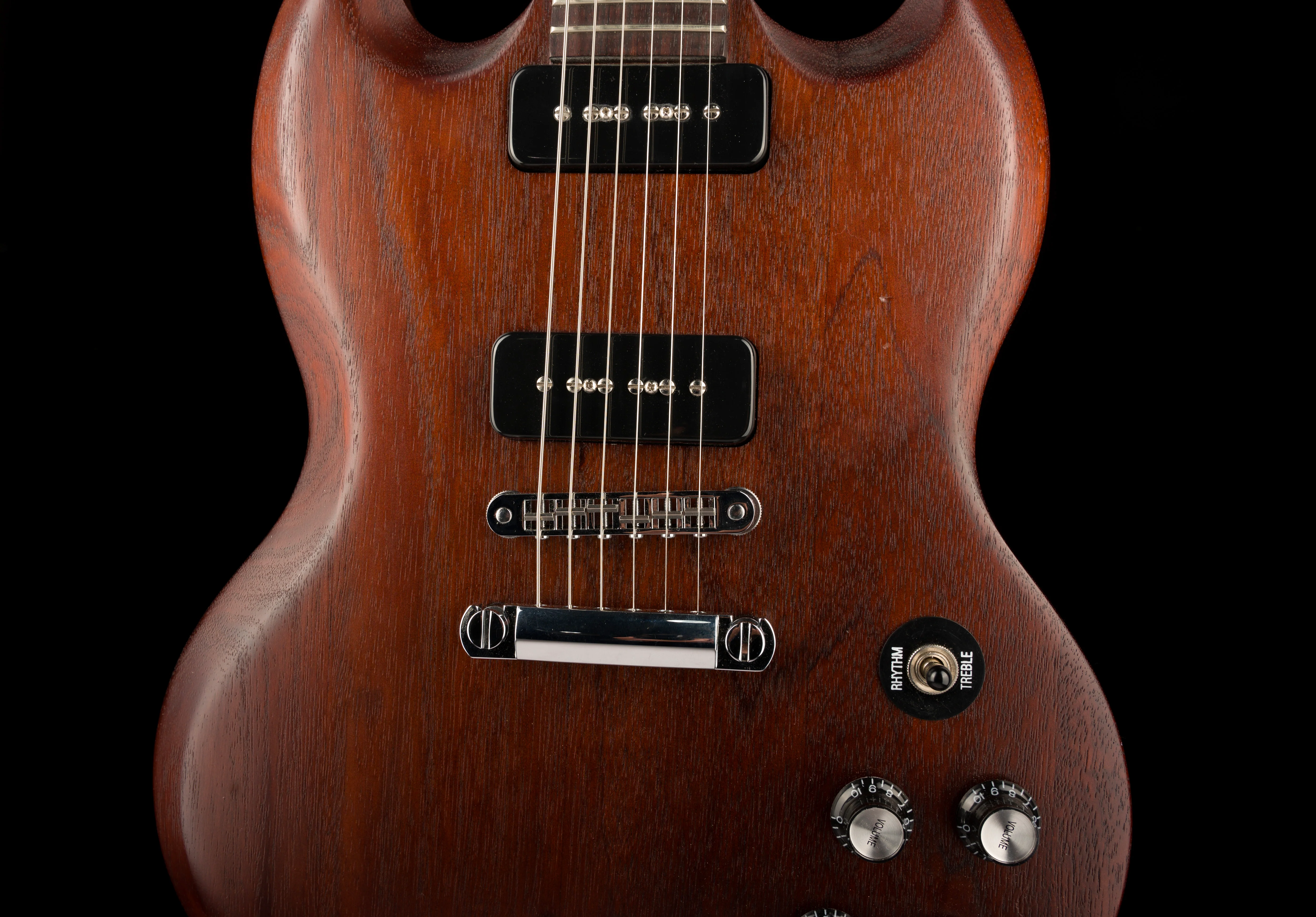 Pre Owned 2013 Gibson 50s Tribute SG Prototype Brown Mahogany With Gig Bag - Image 7