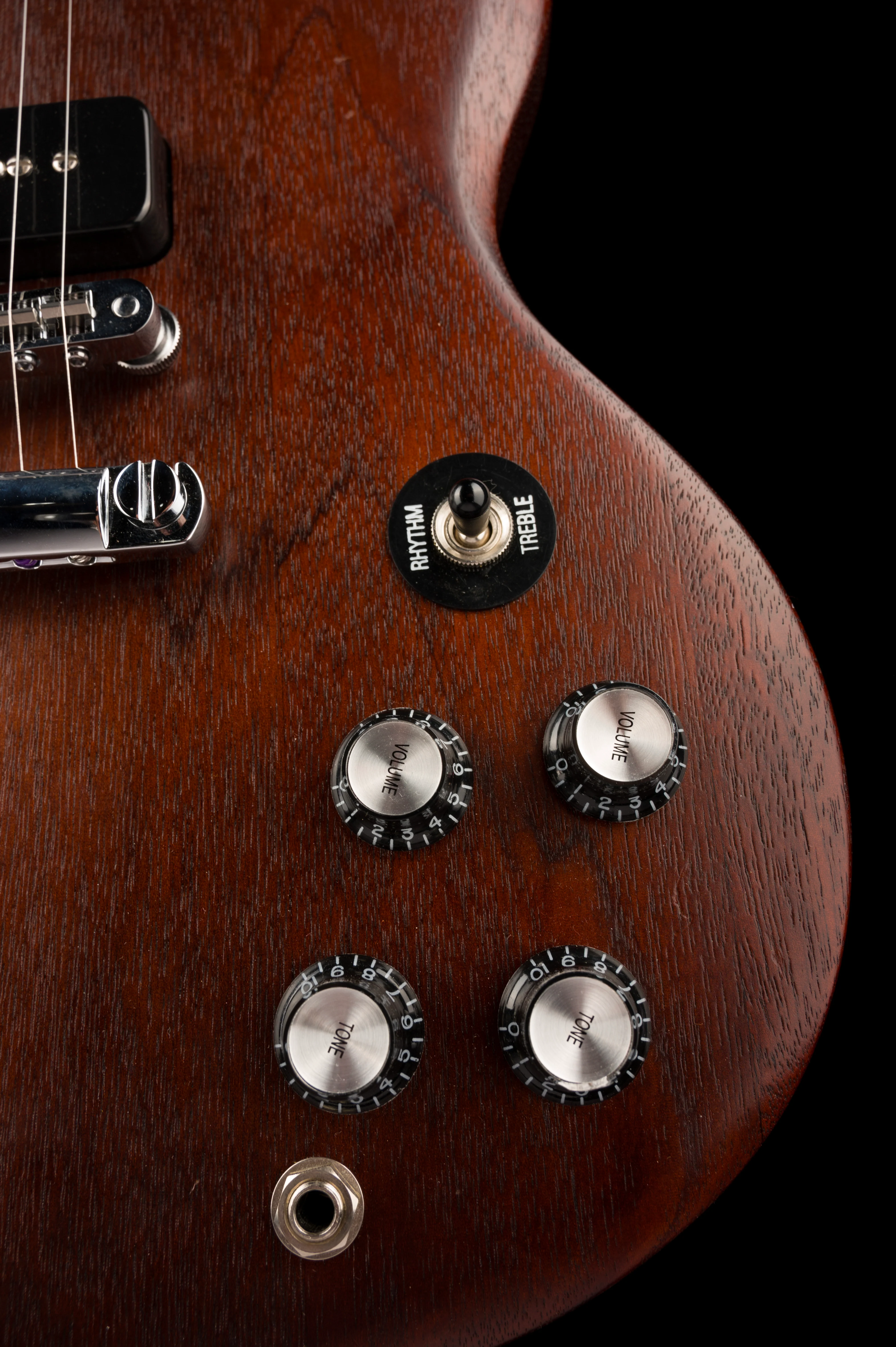 Pre Owned 2013 Gibson 50s Tribute SG Prototype Brown Mahogany With Gig Bag - Image 9