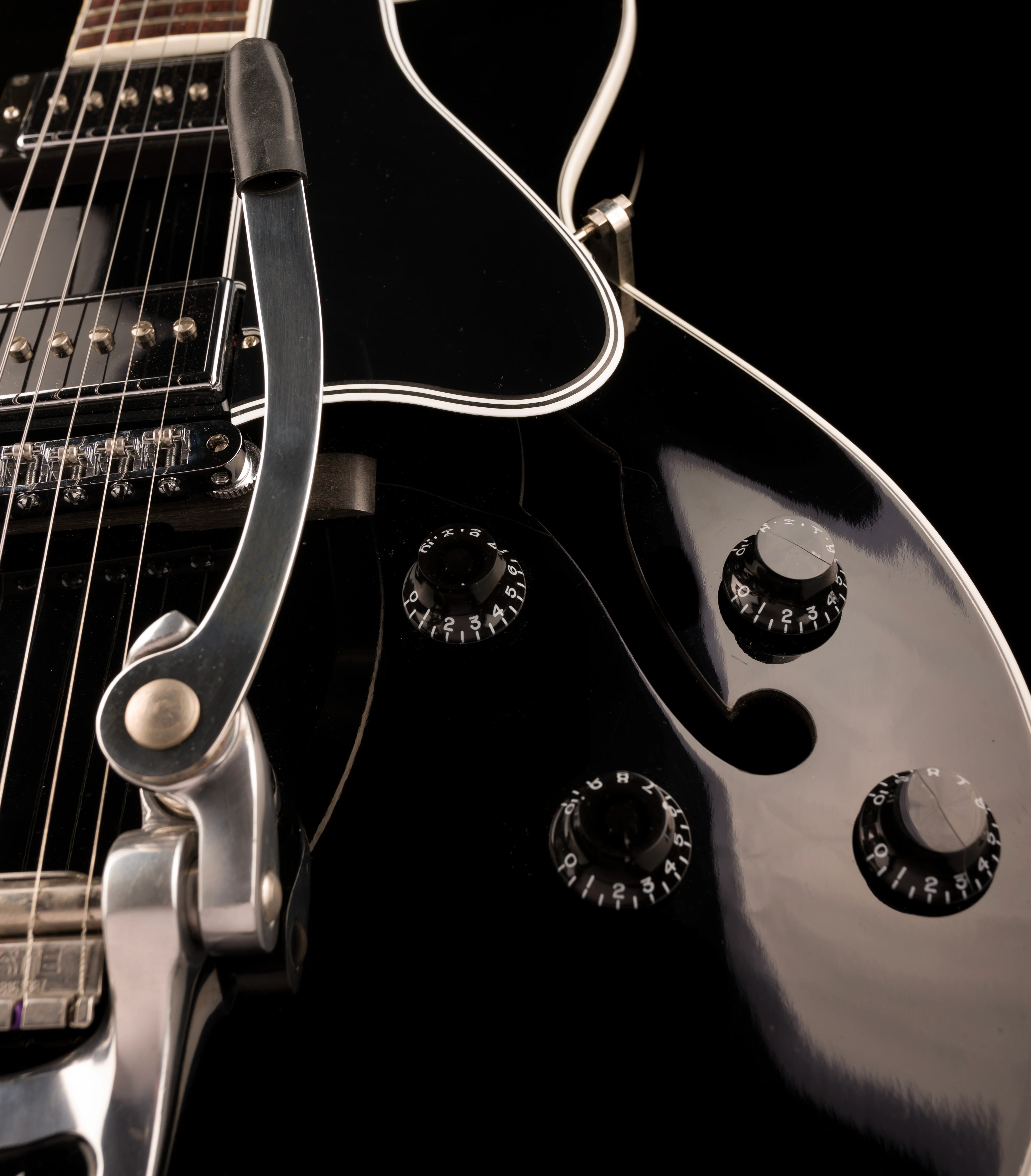 Pre Owned 2013 Gibson ES-195 Black With Case - Image 8