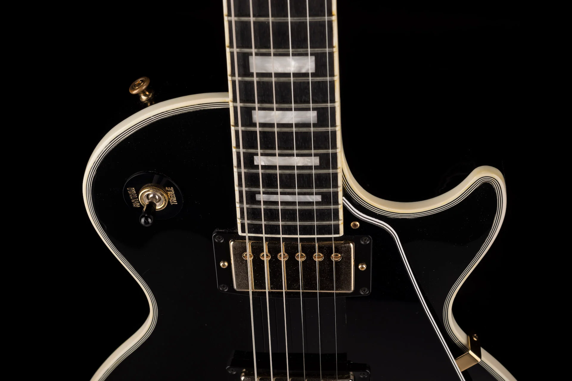 Pre Owned 2013 Gibson Les Paul Custom Lite Ebony With OHSC - Image 3