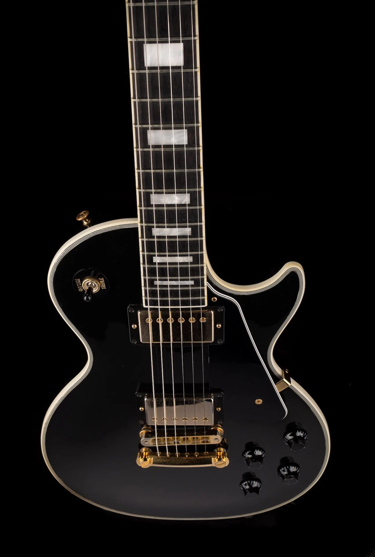 Pre Owned 2013 Gibson Les Paul Custom Lite Ebony With OHSC - Image 4