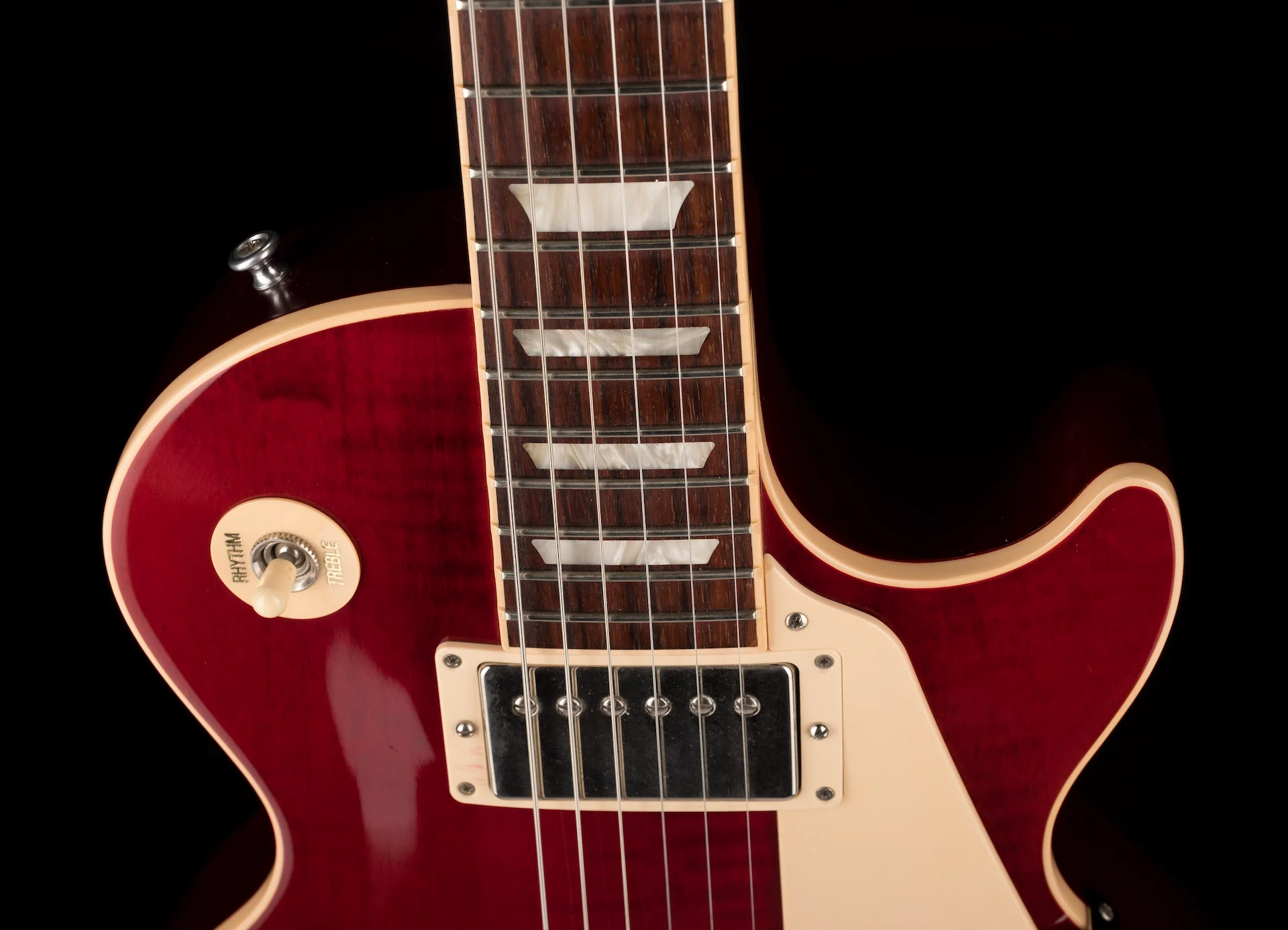Pre Owned 2013 Gibson Les Paul Traditional Pro II Wine Red With OHSC - Image 3