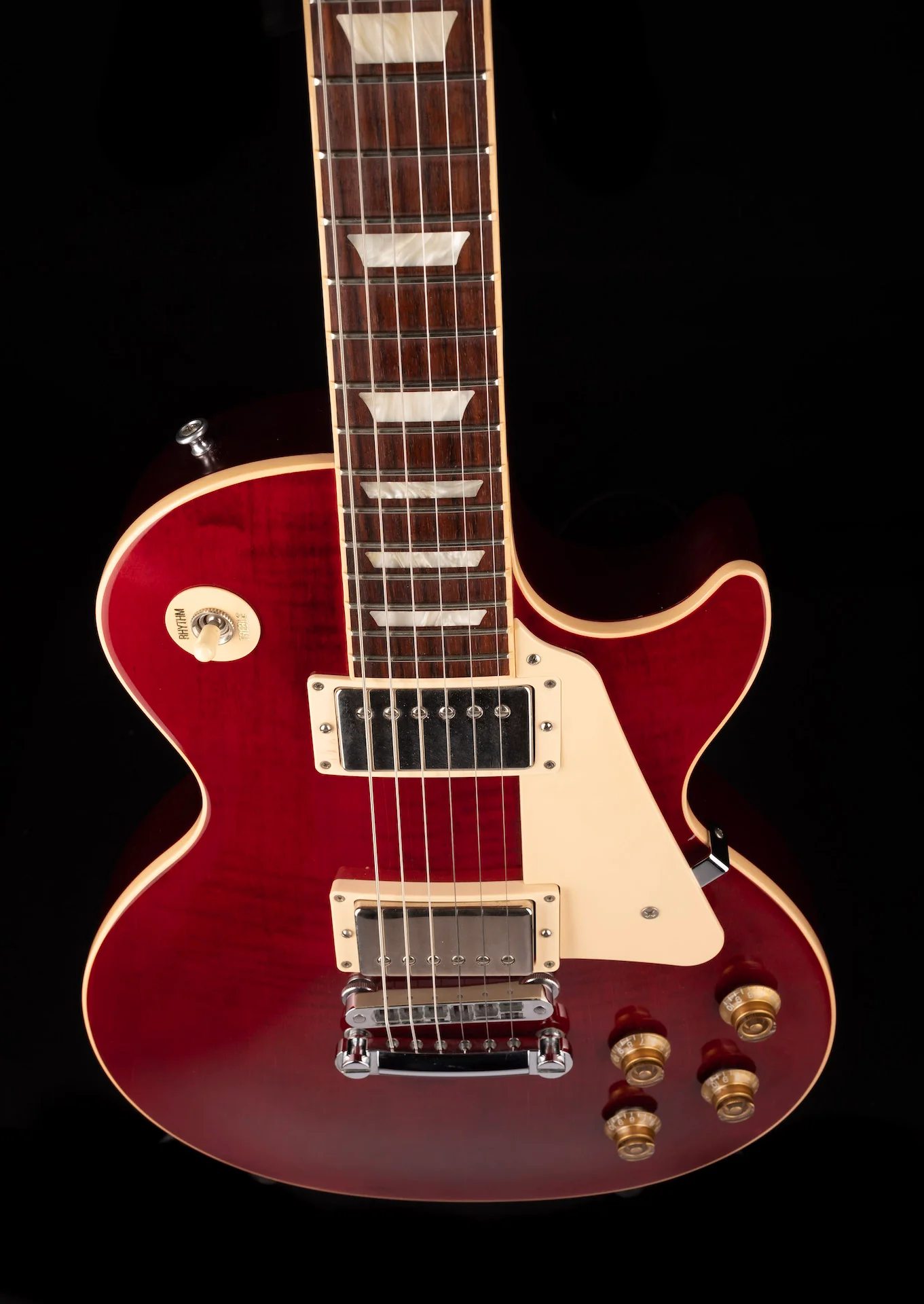 Pre Owned 2013 Gibson Les Paul Traditional Pro II Wine Red With OHSC - Image 4