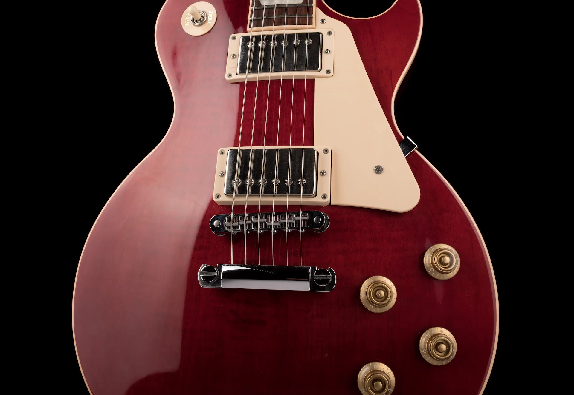 Pre Owned 2013 Gibson Les Paul Traditional Pro II Wine Red With OHSC - Image 5