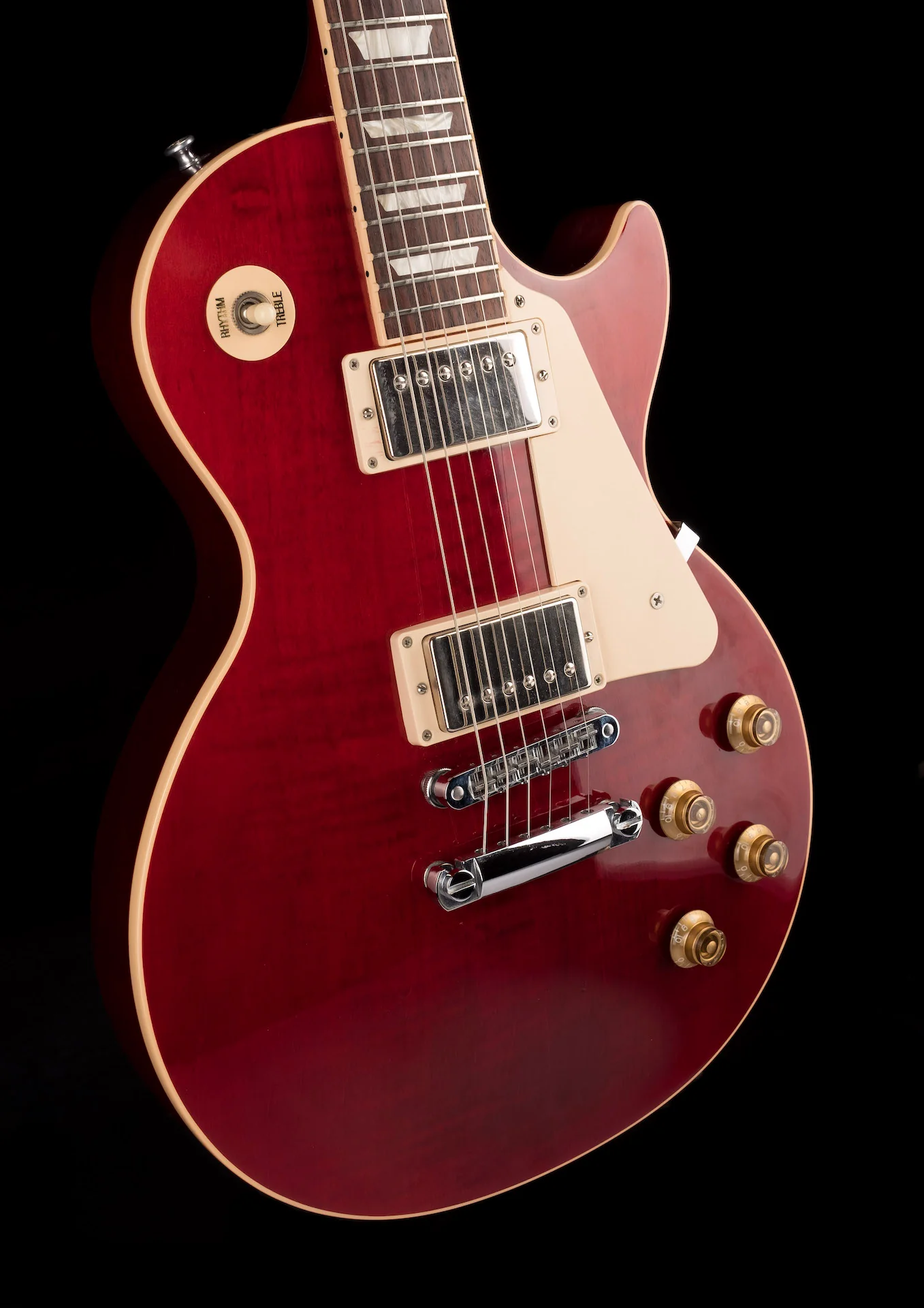 Pre Owned 2013 Gibson Les Paul Traditional Pro II Wine Red With OHSC - Image 9