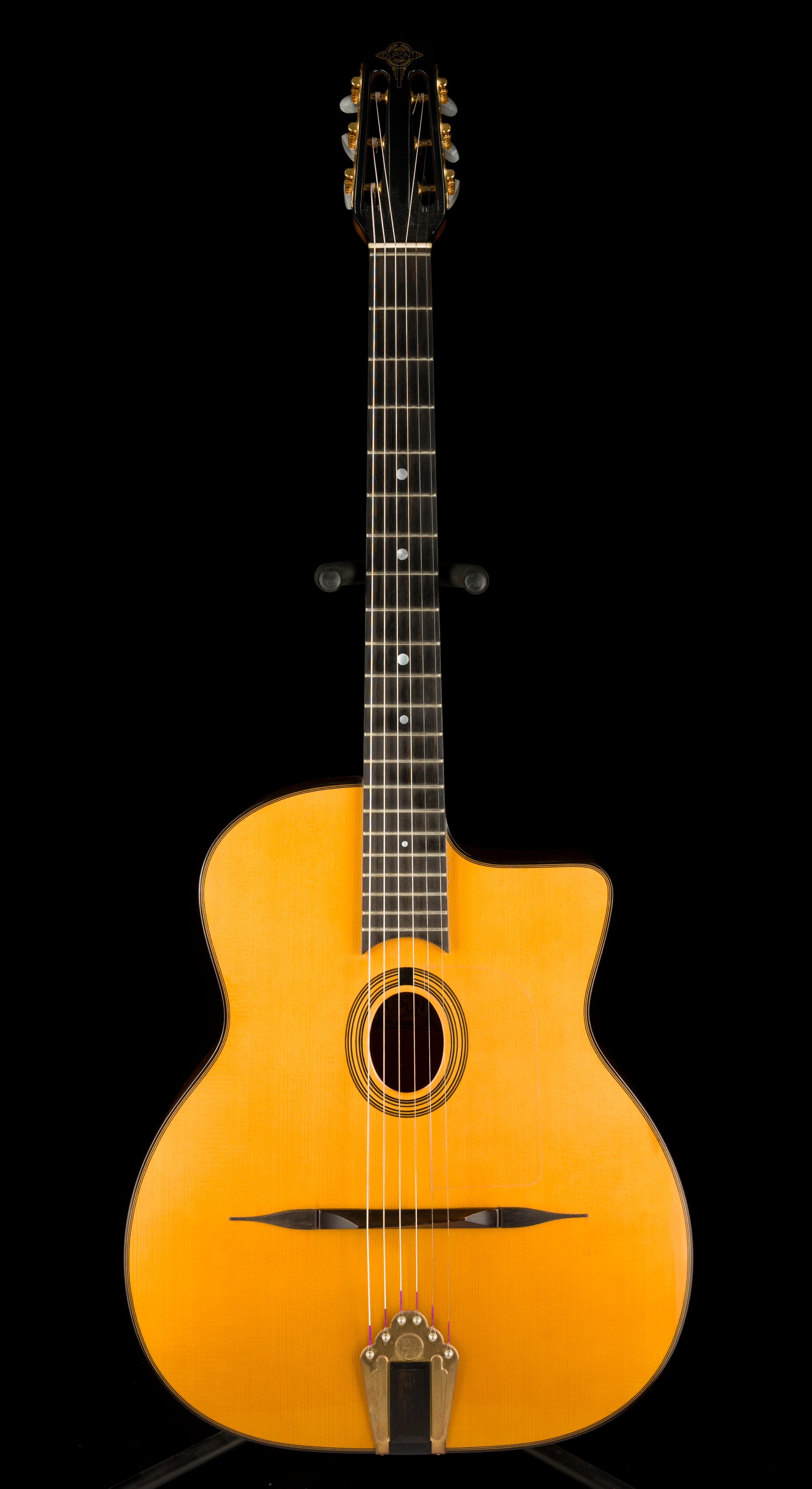 Pre Owned 2014 Dupont MD50R Gypsy Jazz Guitar Natural With HSC - Image 2