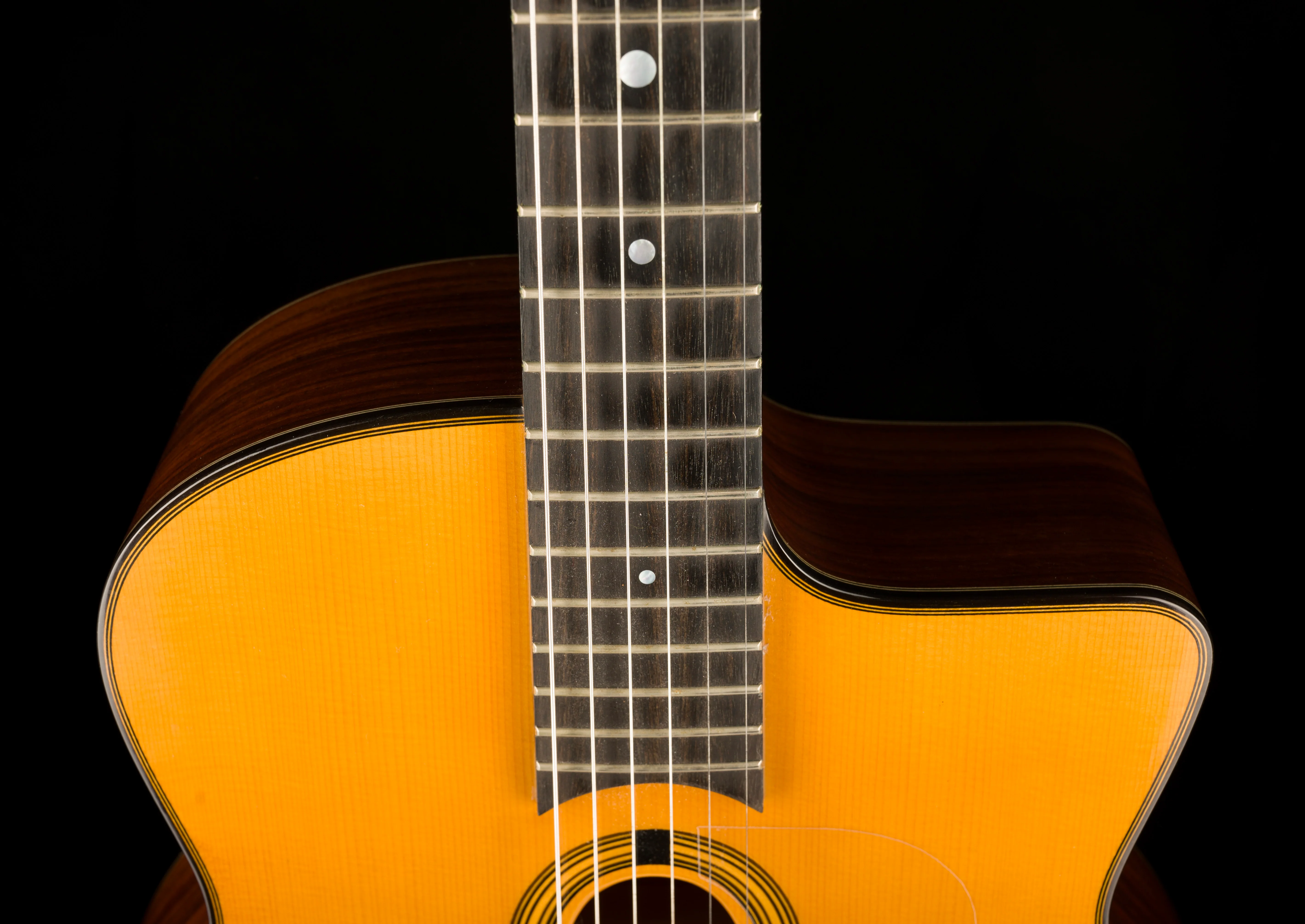 Pre Owned 2014 Dupont MD50R Gypsy Jazz Guitar Natural With HSC - Image 3