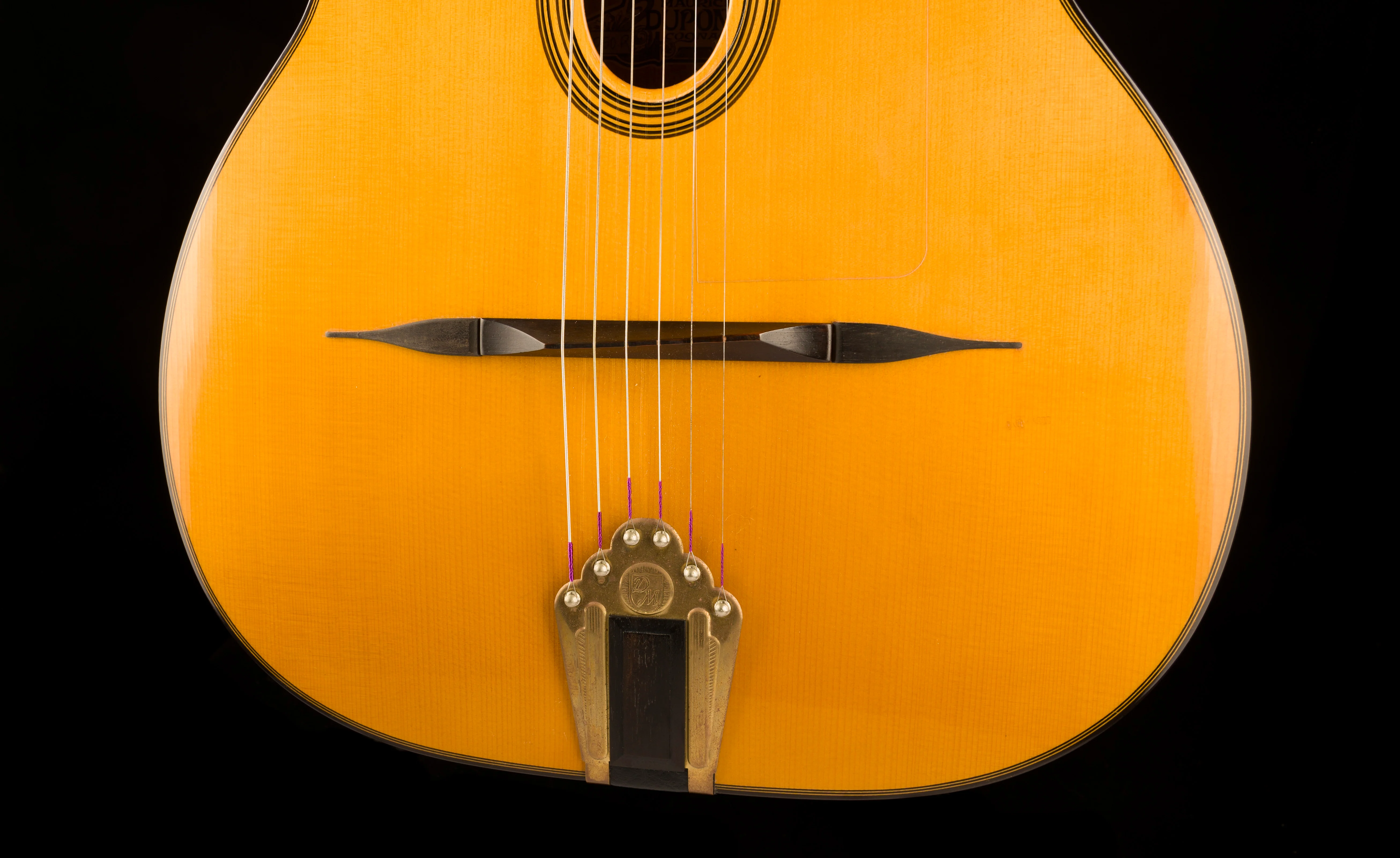 Pre Owned 2014 Dupont MD50R Gypsy Jazz Guitar Natural With HSC - Image 5