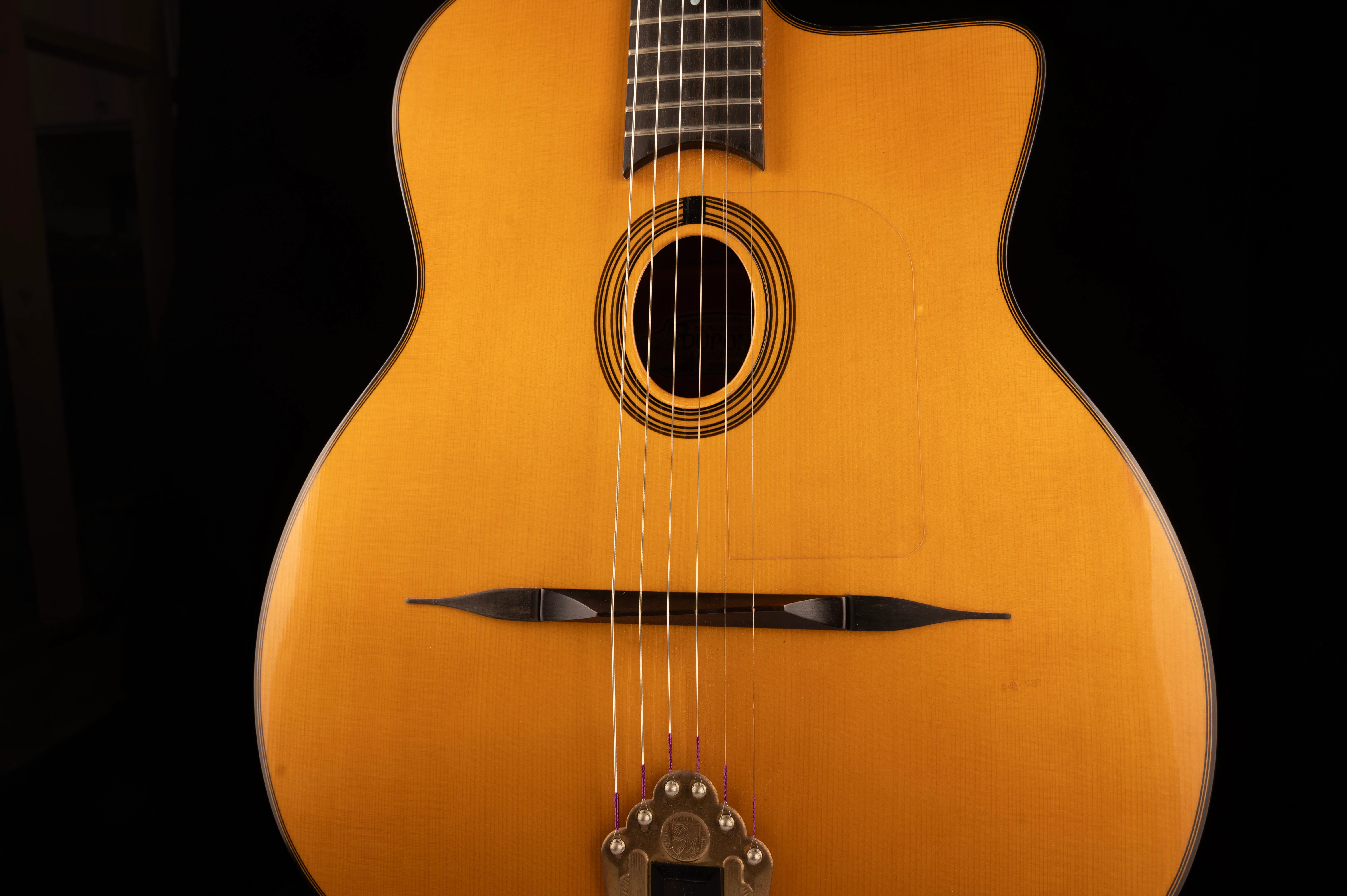Pre Owned 2014 Dupont MD50R Gypsy Jazz Guitar Natural With HSC - Image 6