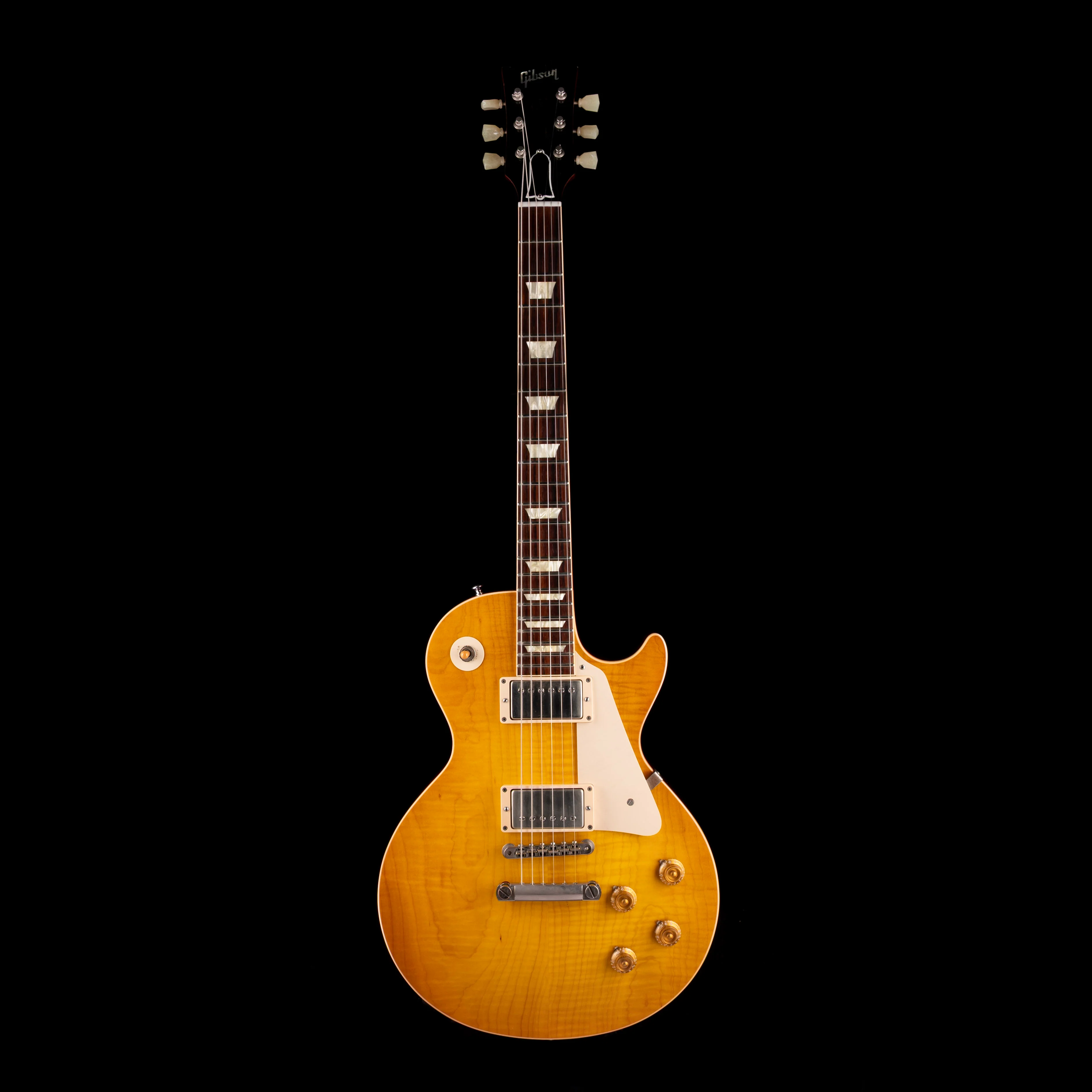 Pre Owned 2014 Gibson Custom Shop 1958 Les Paul LPR8 Lemonburst With OHSC - Image 2