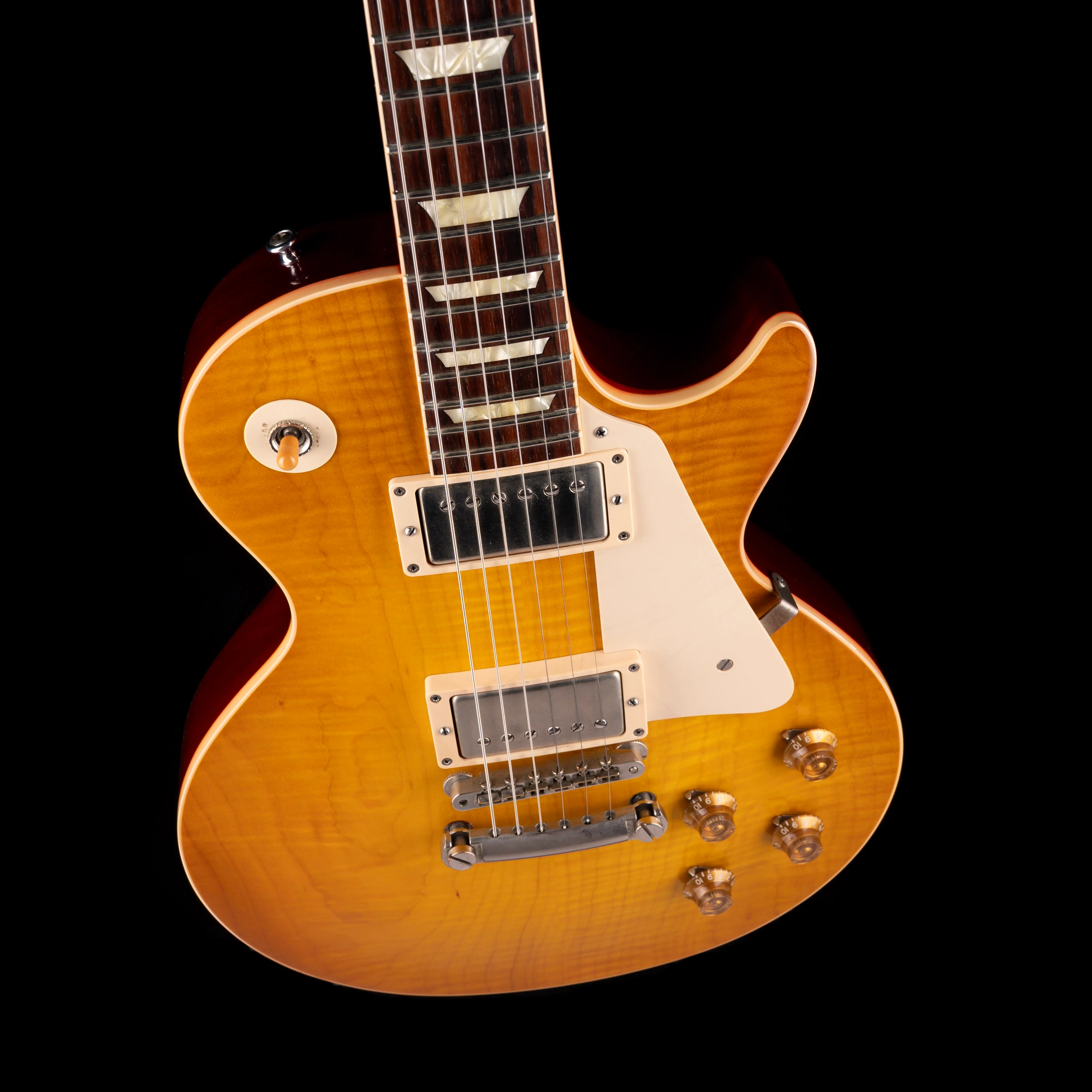 Pre Owned 2014 Gibson Custom Shop 1958 Les Paul LPR8 Lemonburst With OHSC - Image 3