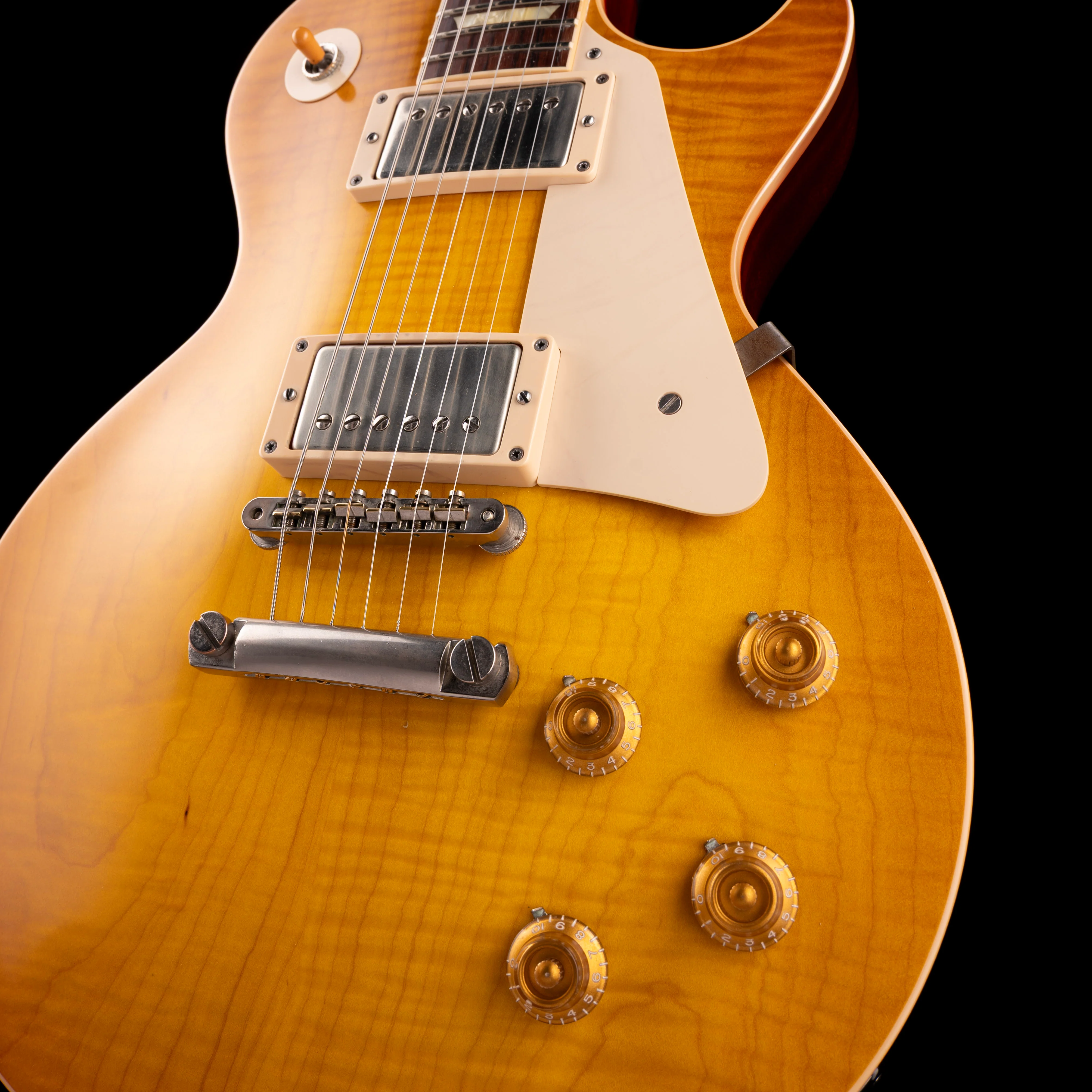 Pre Owned 2014 Gibson Custom Shop 1958 Les Paul LPR8 Lemonburst With OHSC - Image 5