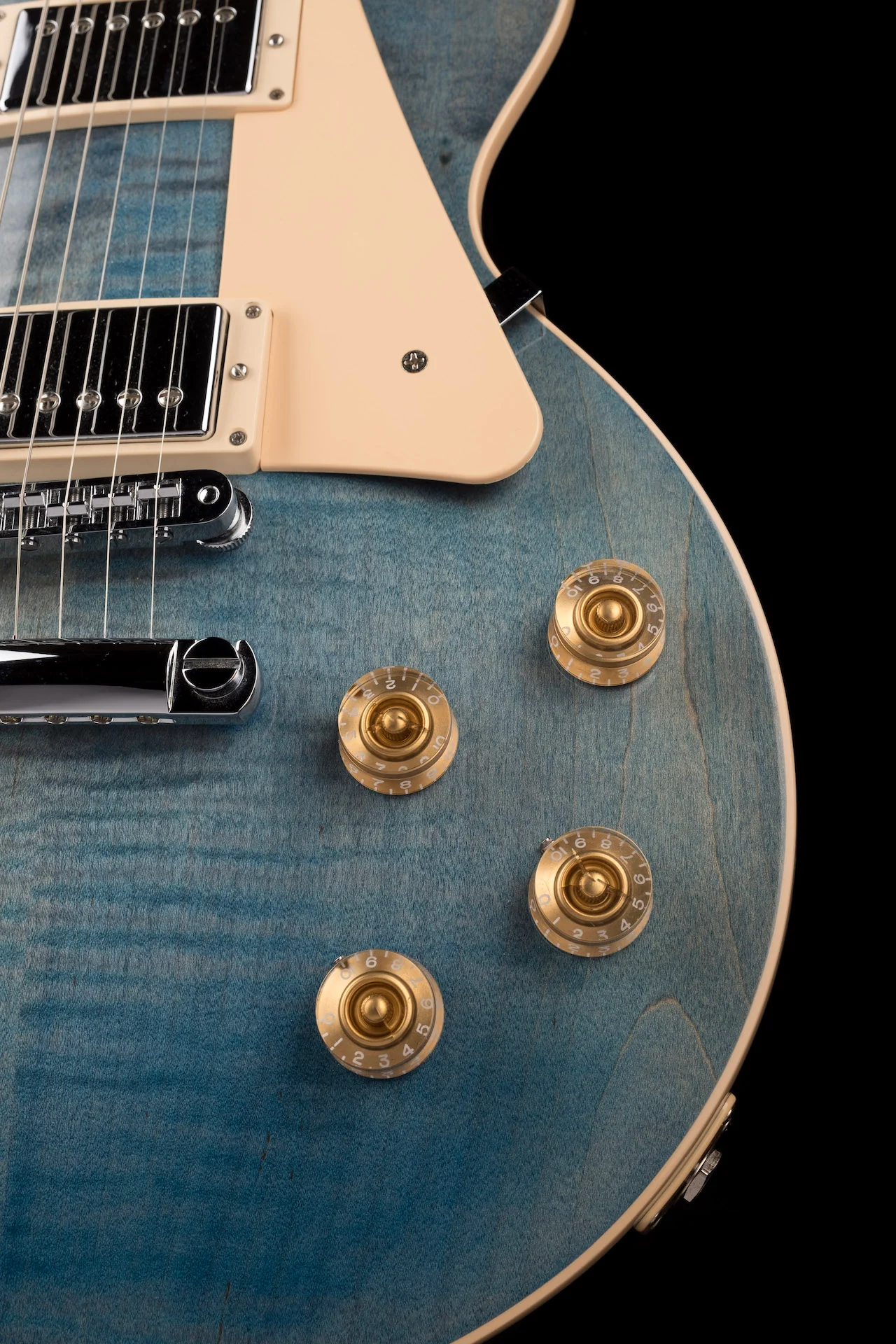 Pre Owned 2014 Gibson Les Paul Traditional 120th Anniversary Model Ocean Blue With OHSC - Image 8