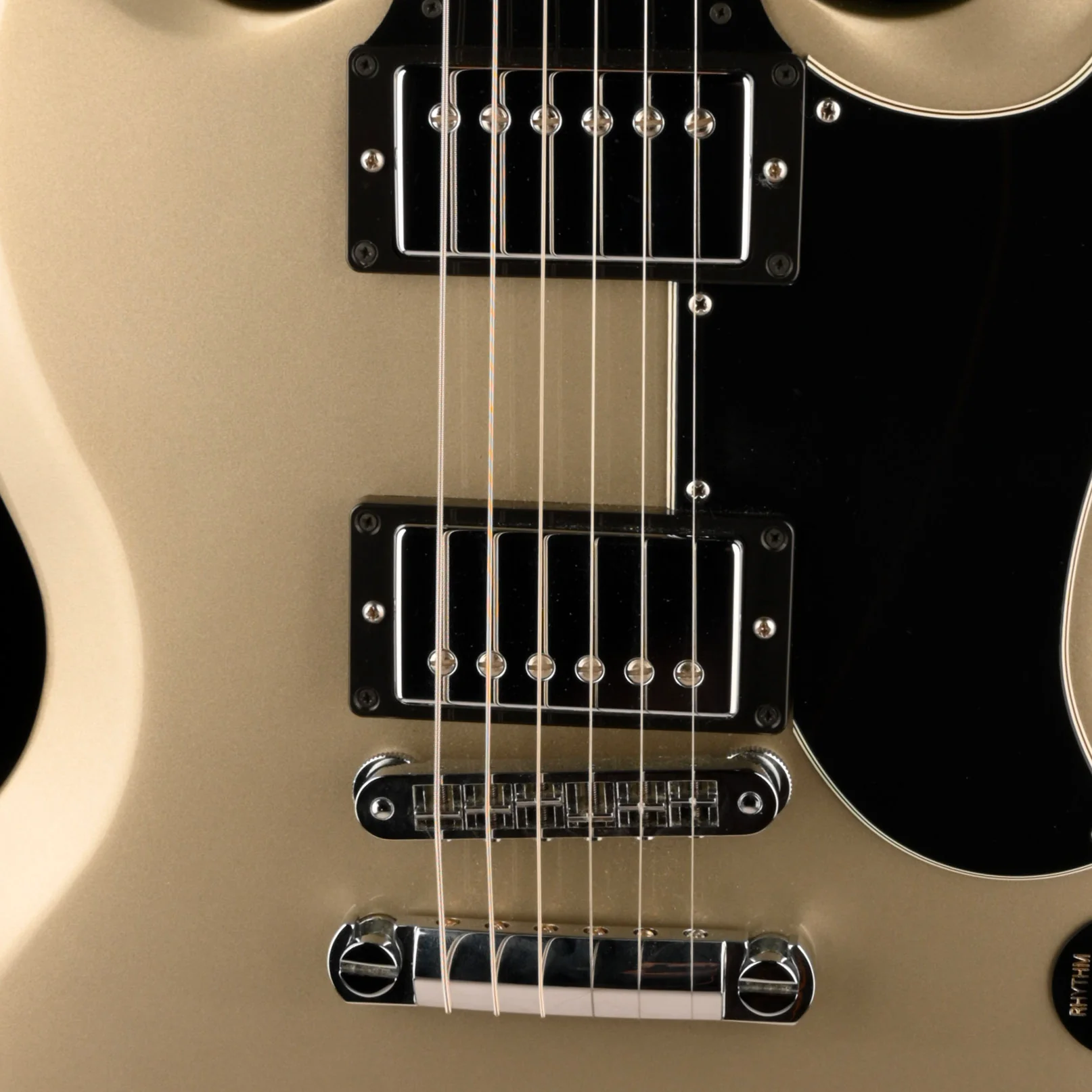 Pre Owned 2014 Gibson SG Standard Champagne Silver Electric Guitar With OHSC - Image 4