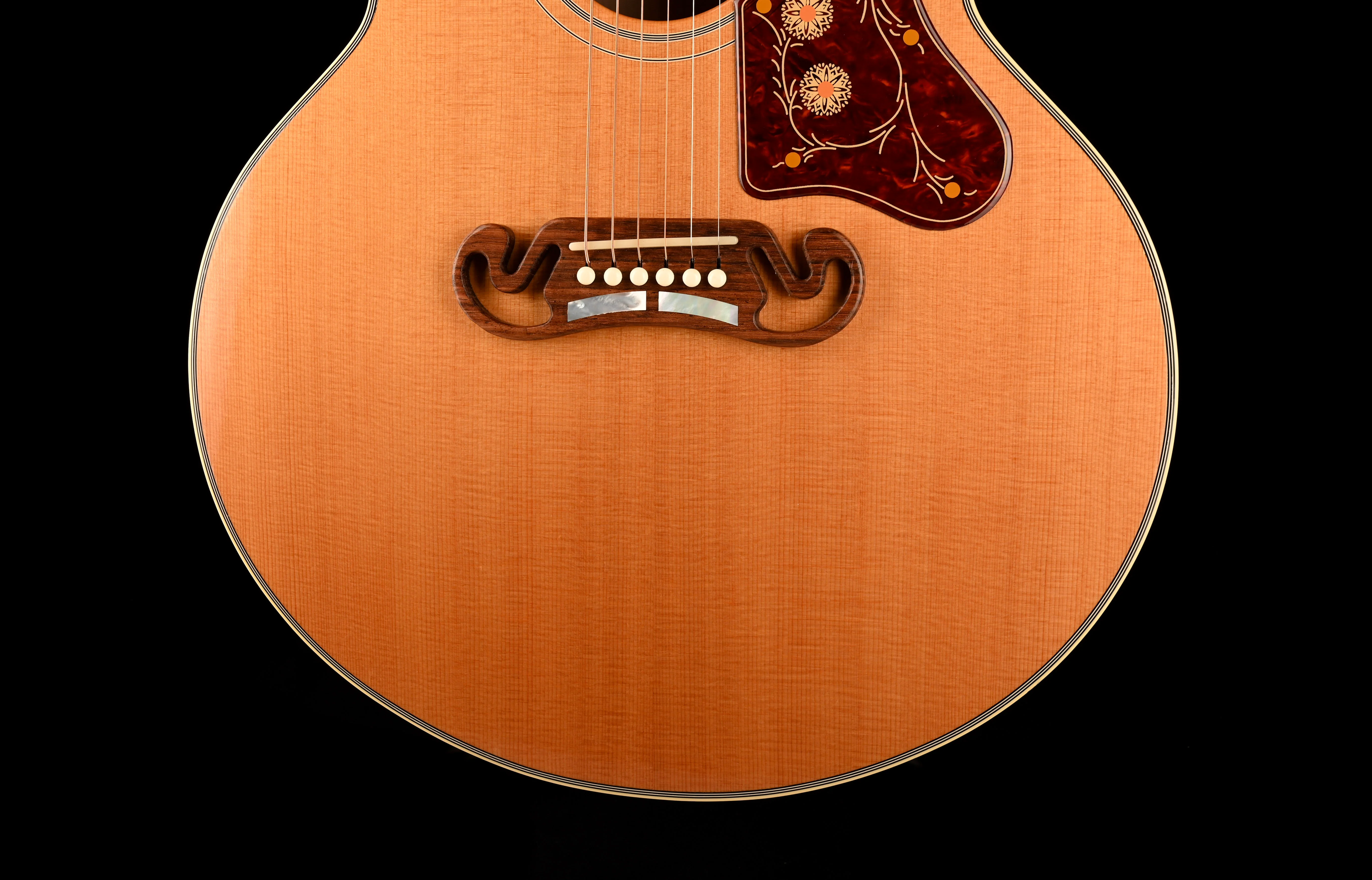 Pre Owned 2014 Gibson SJ-200 Standard Natural Acoustic Guitar With Fishman Pickup With OHSC - Image 5