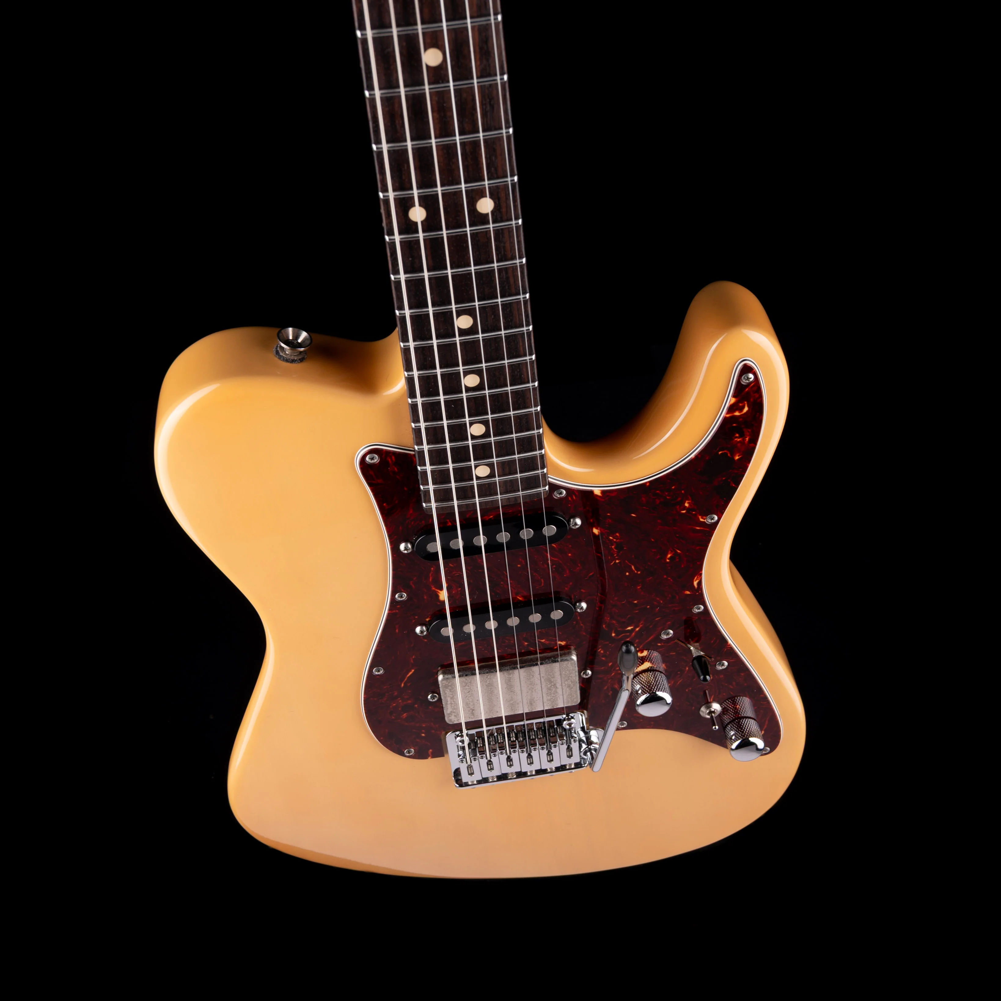 Pre Owned 2014 Tom Anderson The Mongrel HSS - Translucent Butterscotch With OHSC - Image 3