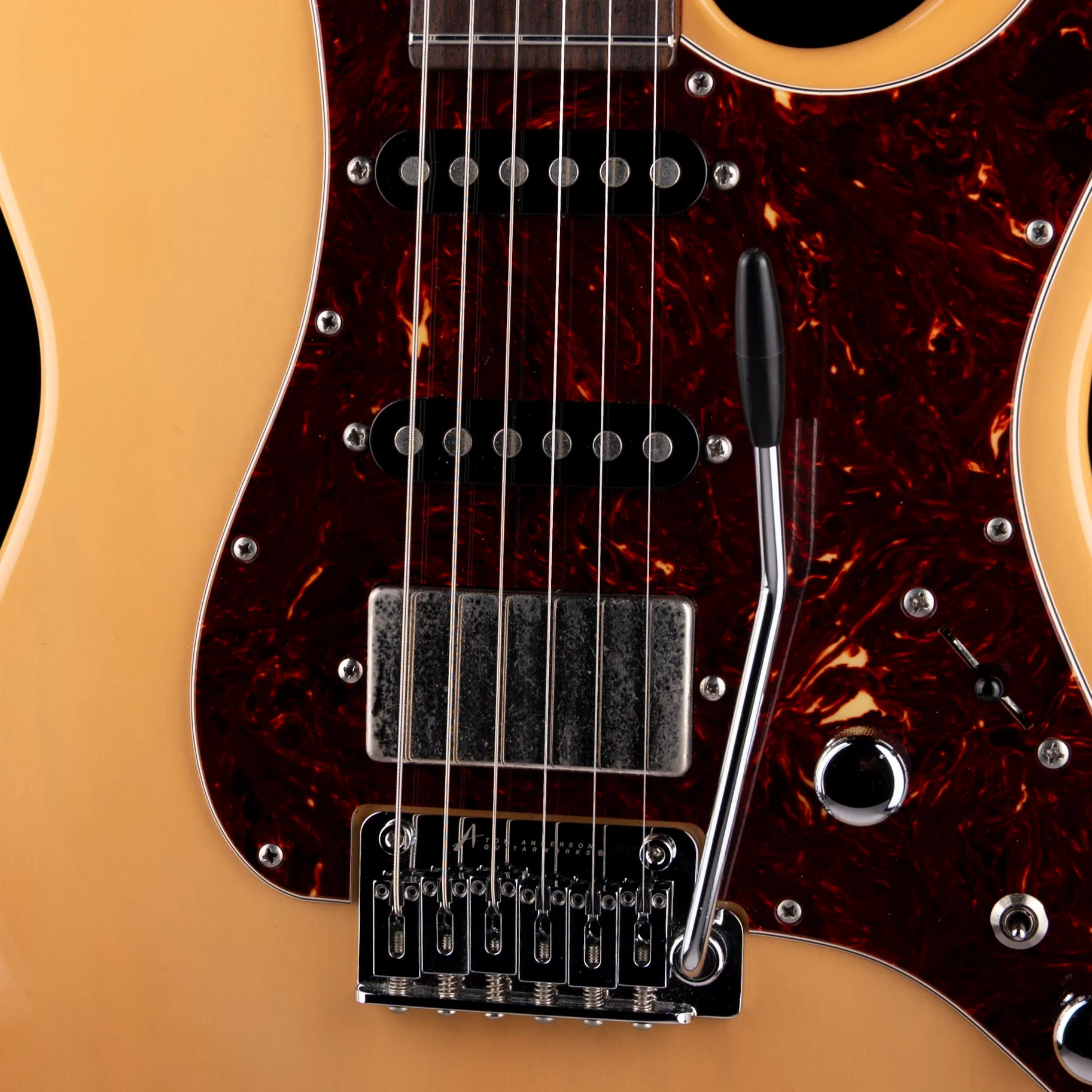 Pre Owned 2014 Tom Anderson The Mongrel HSS - Translucent Butterscotch With OHSC - Image 4