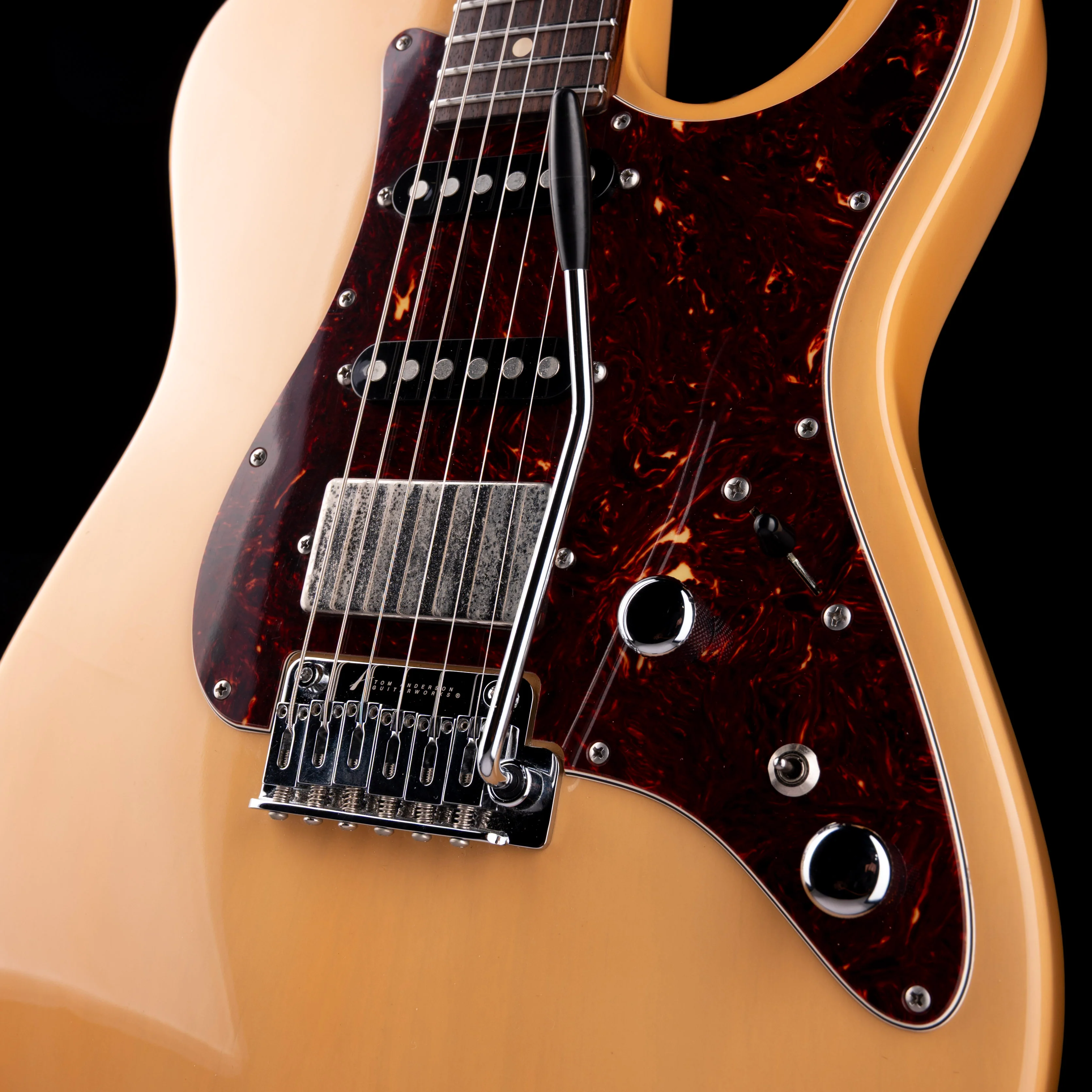 Pre Owned 2014 Tom Anderson The Mongrel HSS - Translucent Butterscotch With OHSC - Image 5