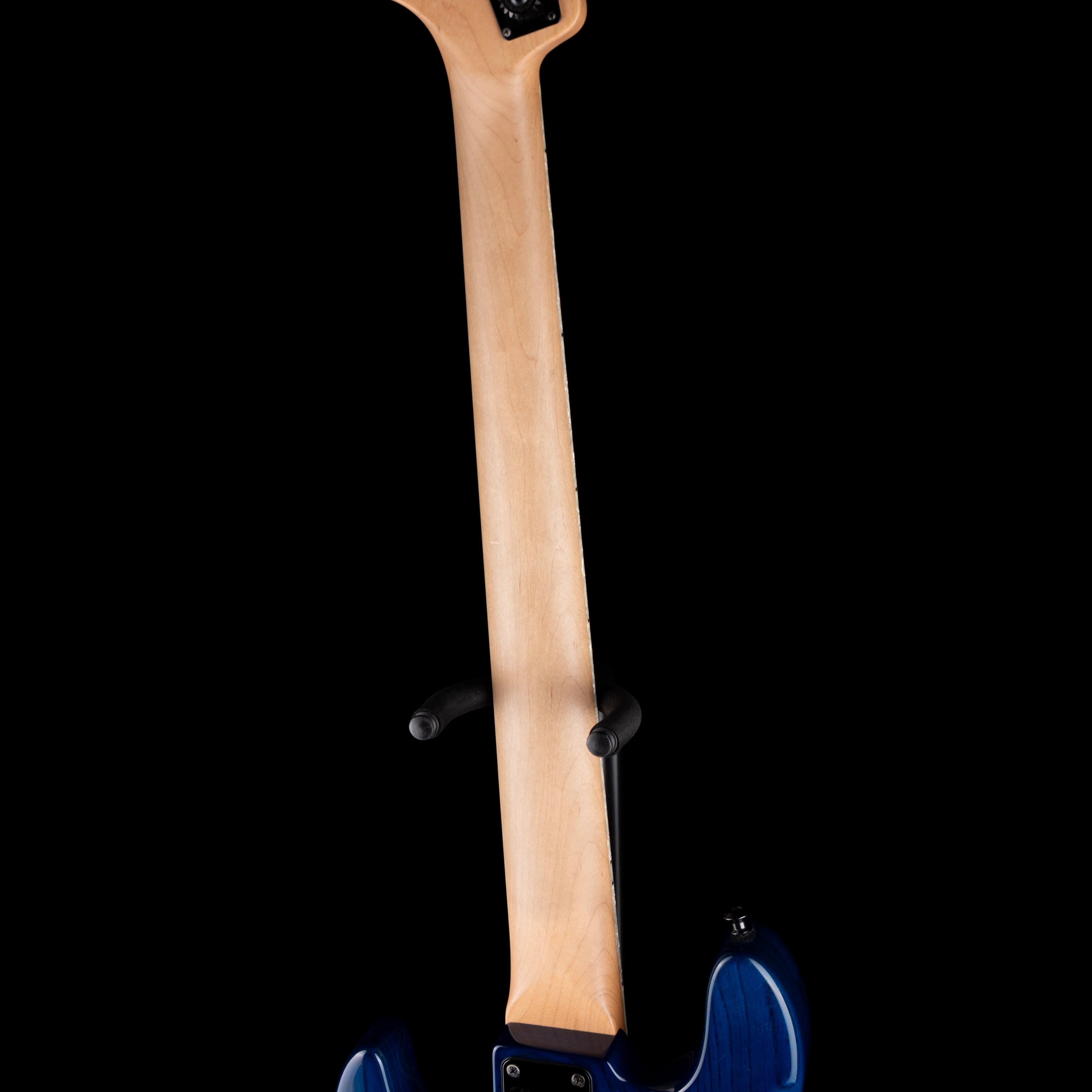 Pre Owned 2015 Bacchus Craft Standard JB5 5-String Bass Trans Inked Blue With Gig Bag - Image 11