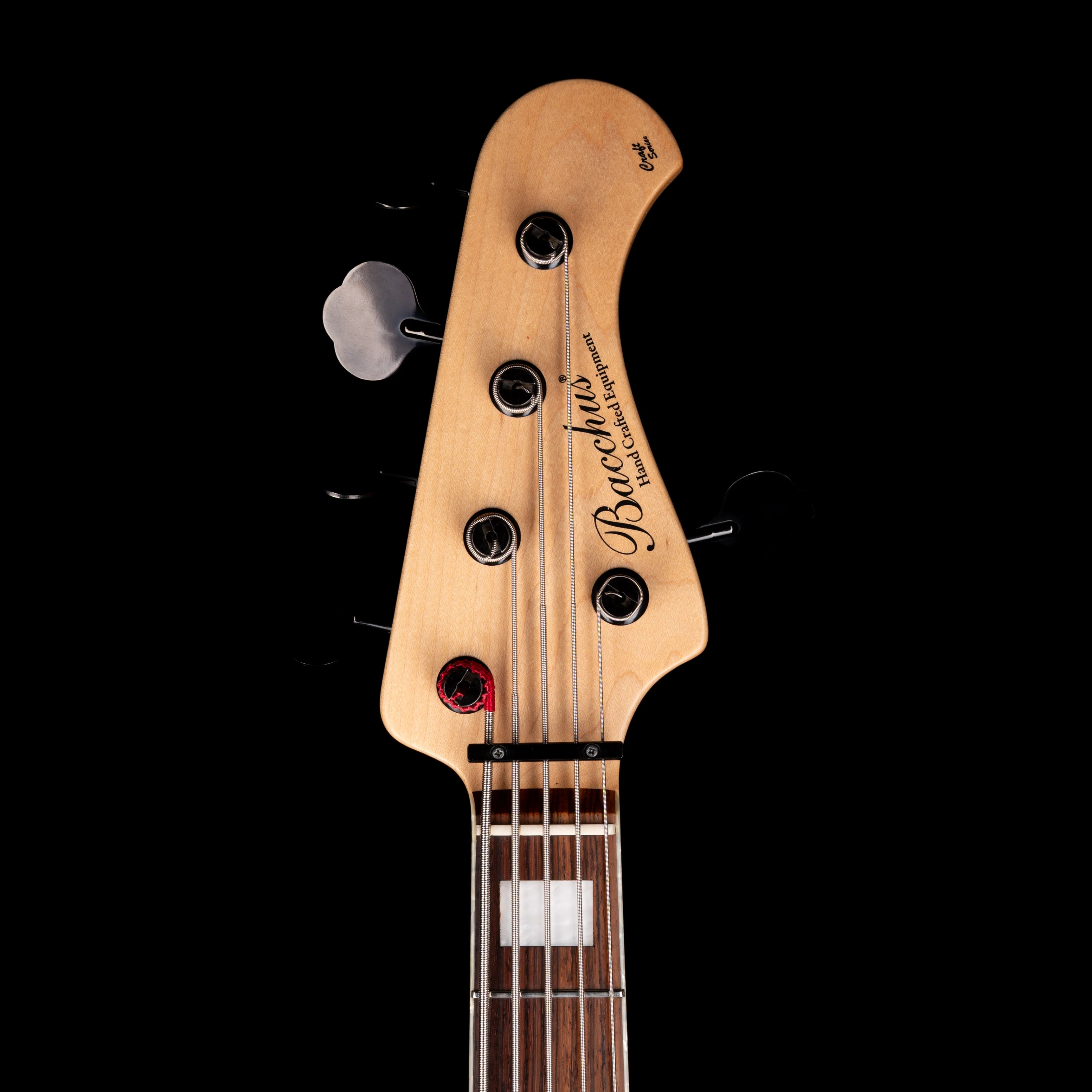 Pre Owned 2015 Bacchus Craft Standard JB5 5-String Bass Trans Inked Blue With Gig Bag - Image 12