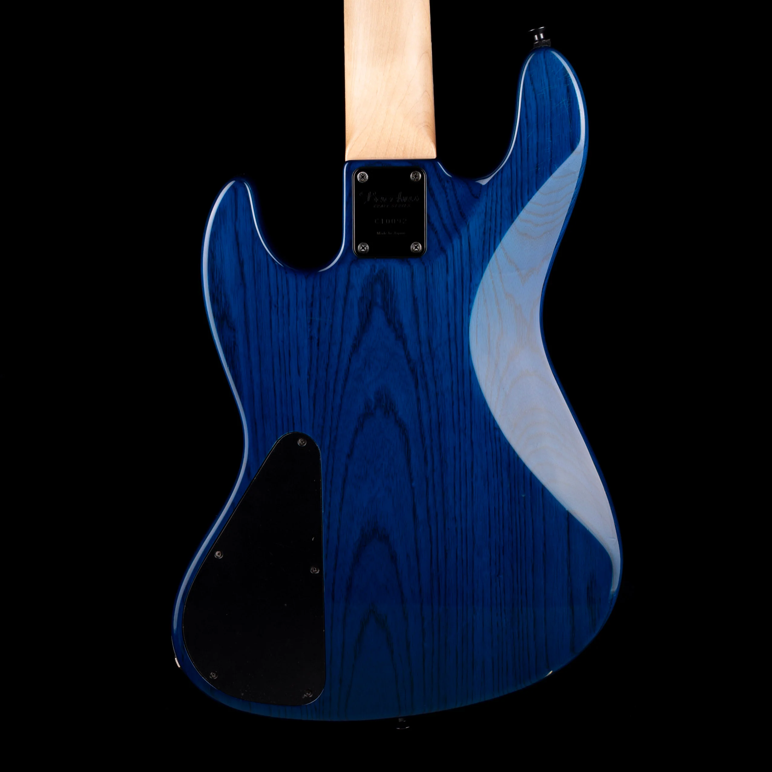 Pre Owned 2015 Bacchus Craft Standard JB5 5-String Bass Trans Inked Blue With Gig Bag - Image 8