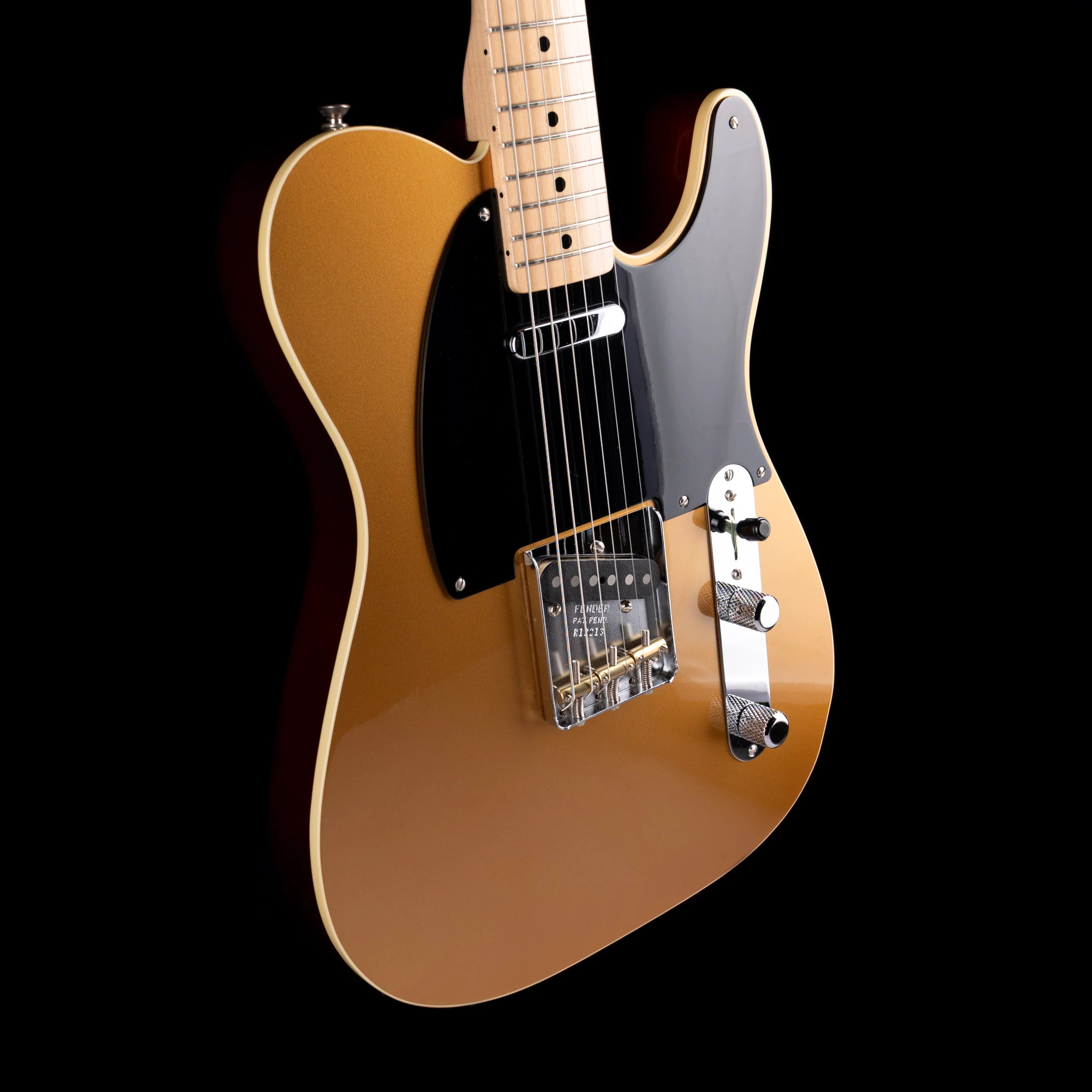 Pre Owned 2015 Fender Custom Shop Telecaster Two-Tone NOS Aztec Gold With OHSC - Image 6
