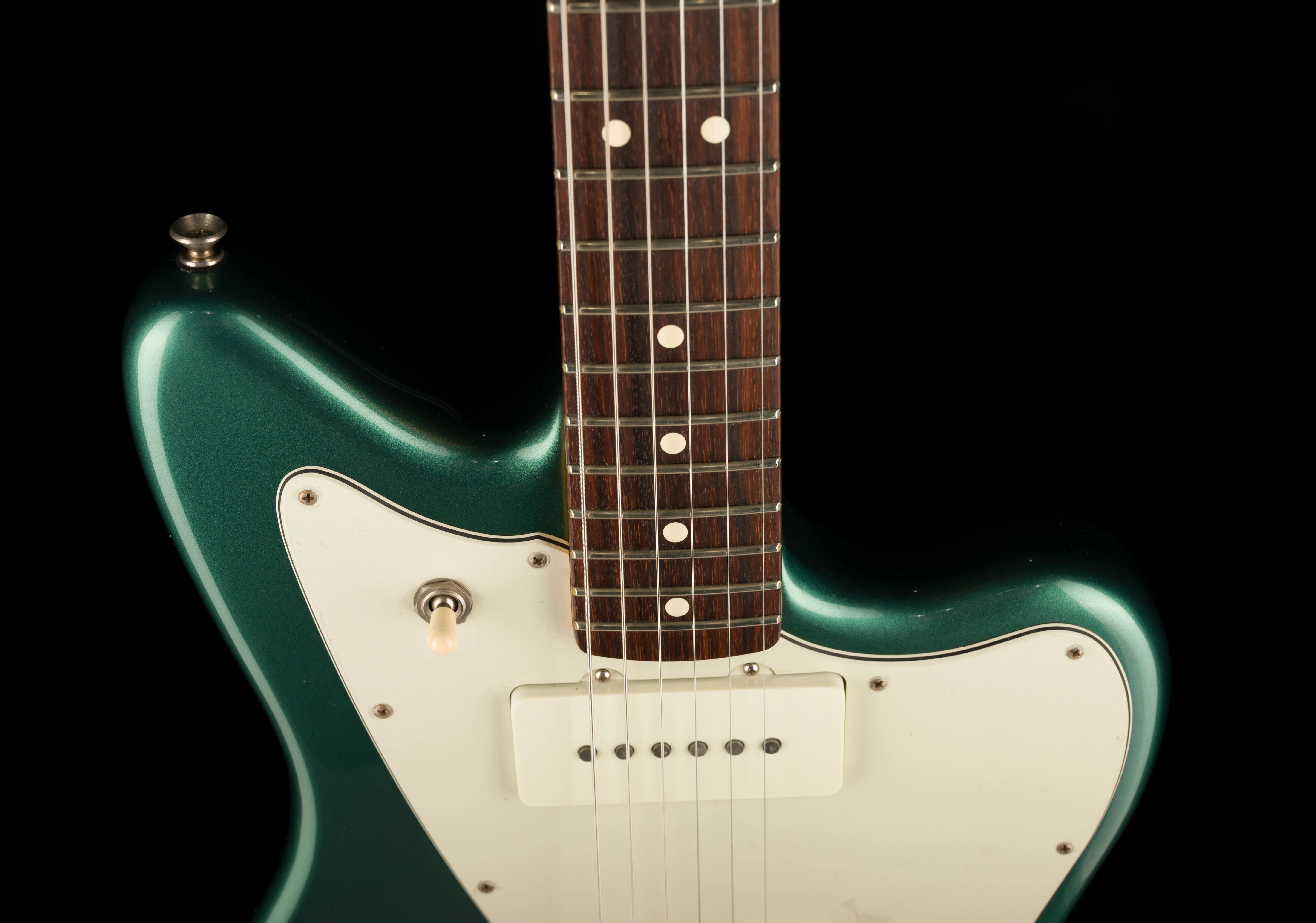 Pre Owned 2015 Fender Limited Edition American Special Jazzmaster Sherwood Green Metallic With Case - Image 3