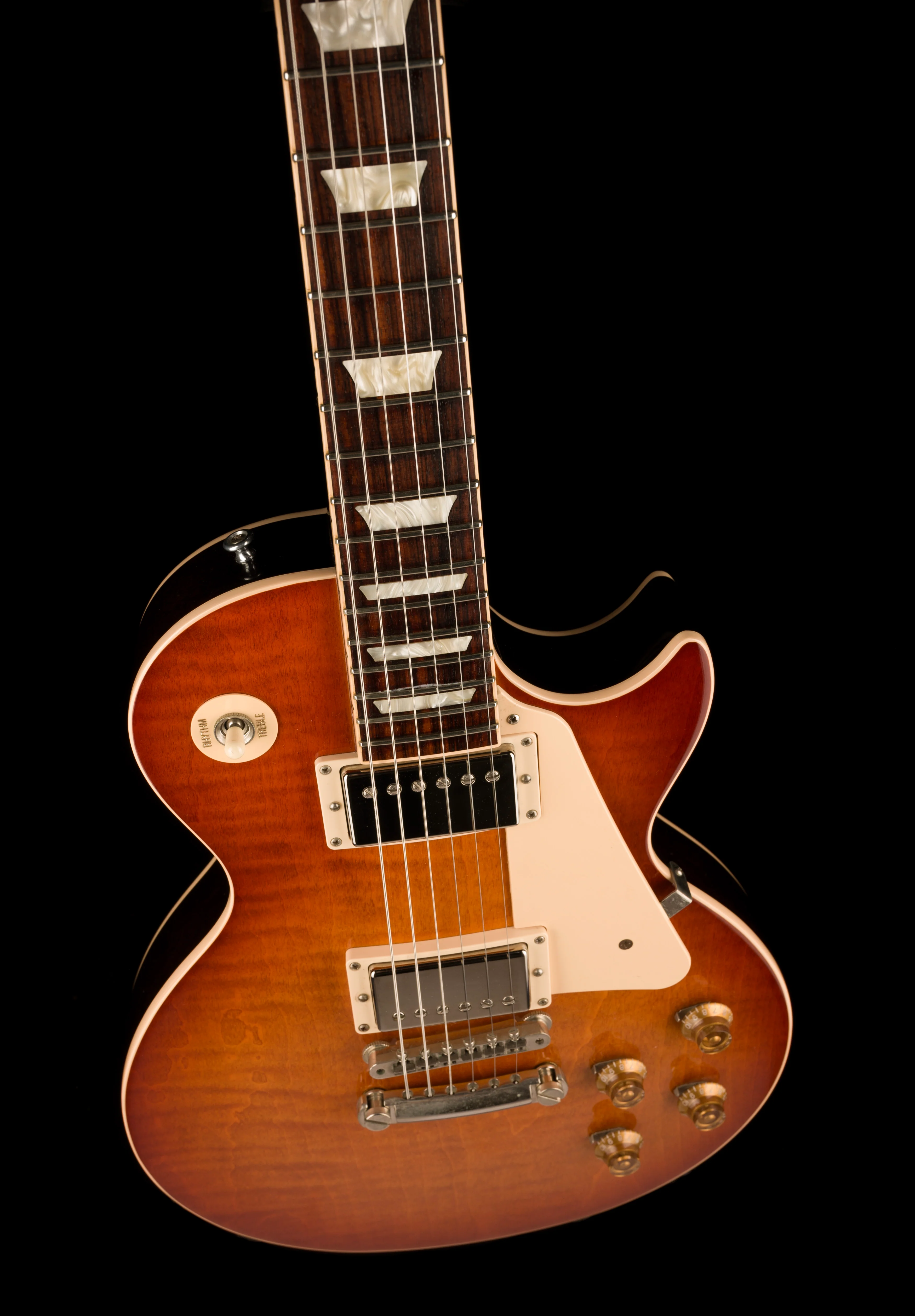 Pre Owned 2015 Gibson ES-Les Paul (no F-Hole) Lightburst Made in Memphis with OHSC - Image 4