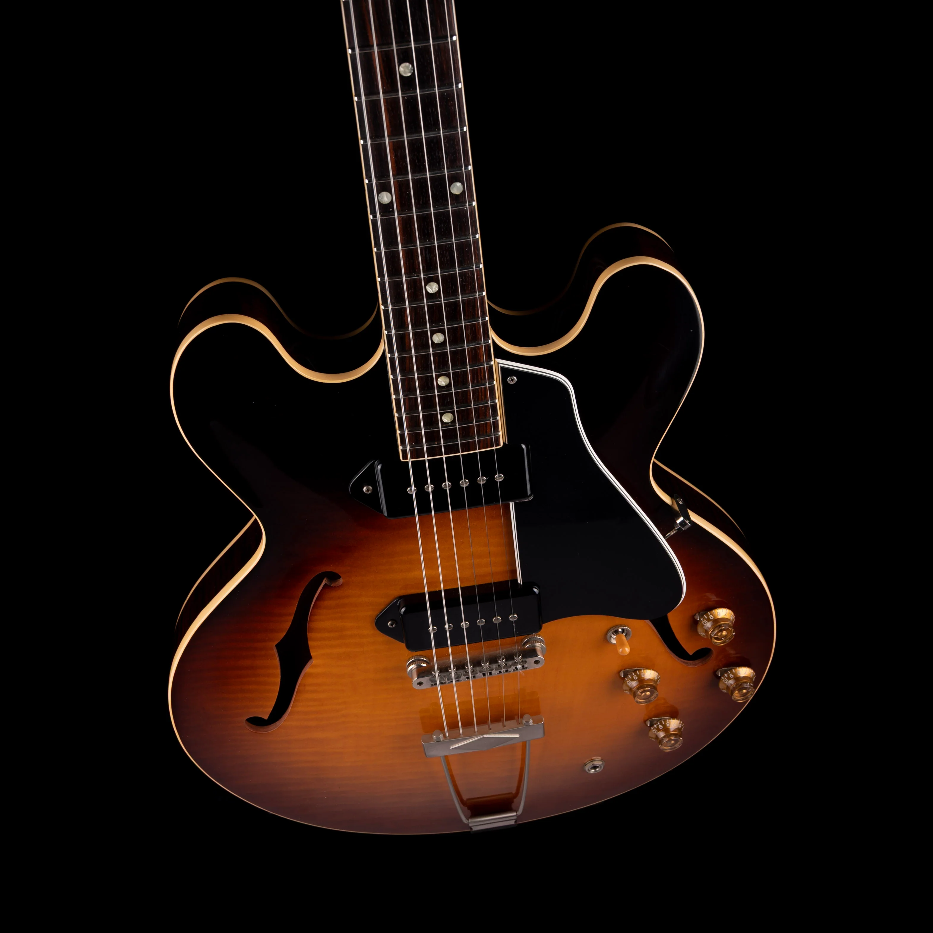 Pre Owned 2015 Gibson Memphis 1959 ES-330 Vintage Sunburst With Figured Top With OHSC - Image 3